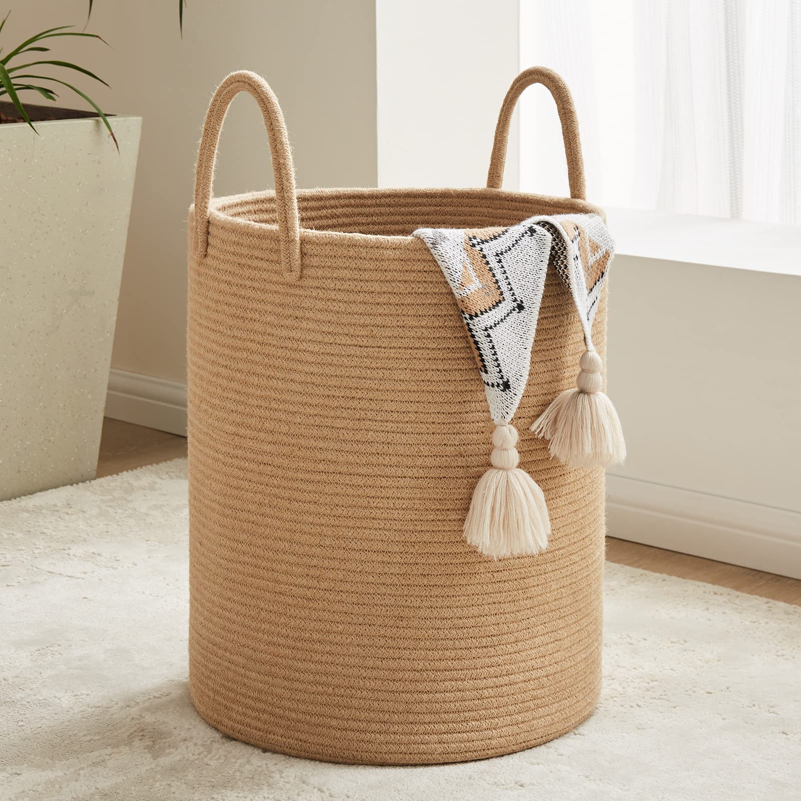 Jute Rope Laundry Hamper