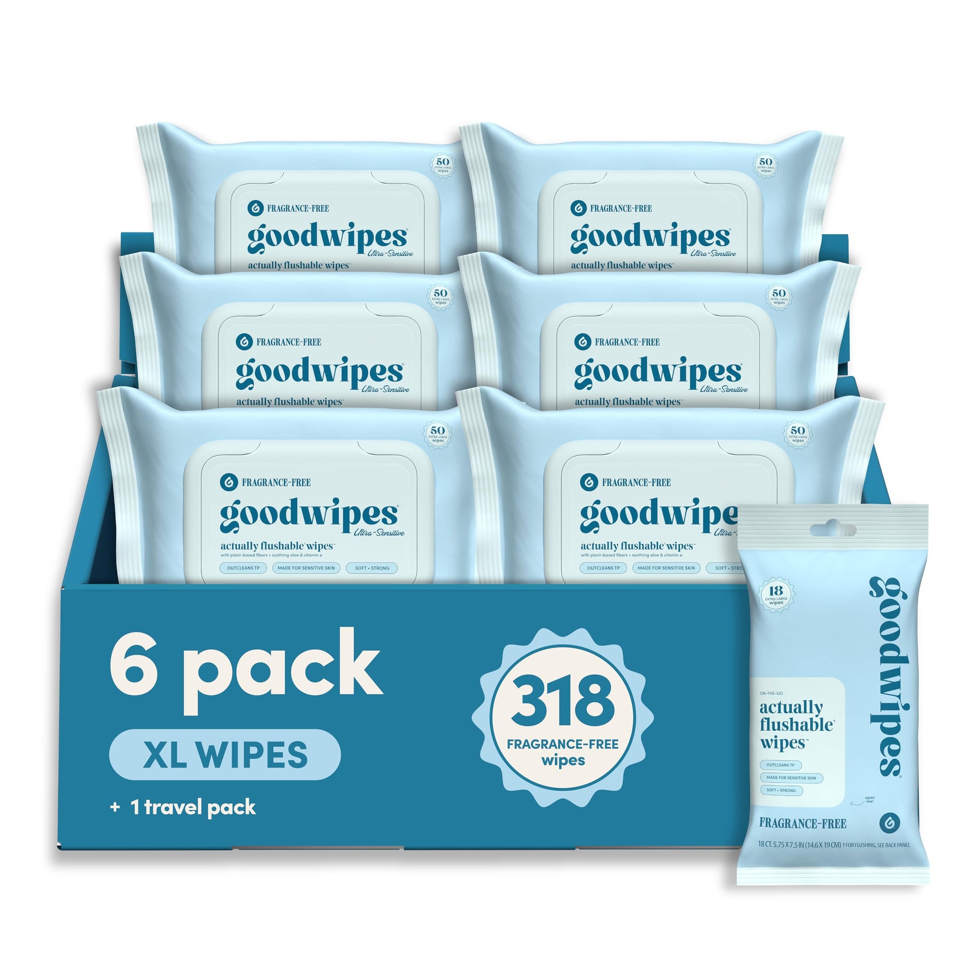 Flushable Wipes (300 Count)