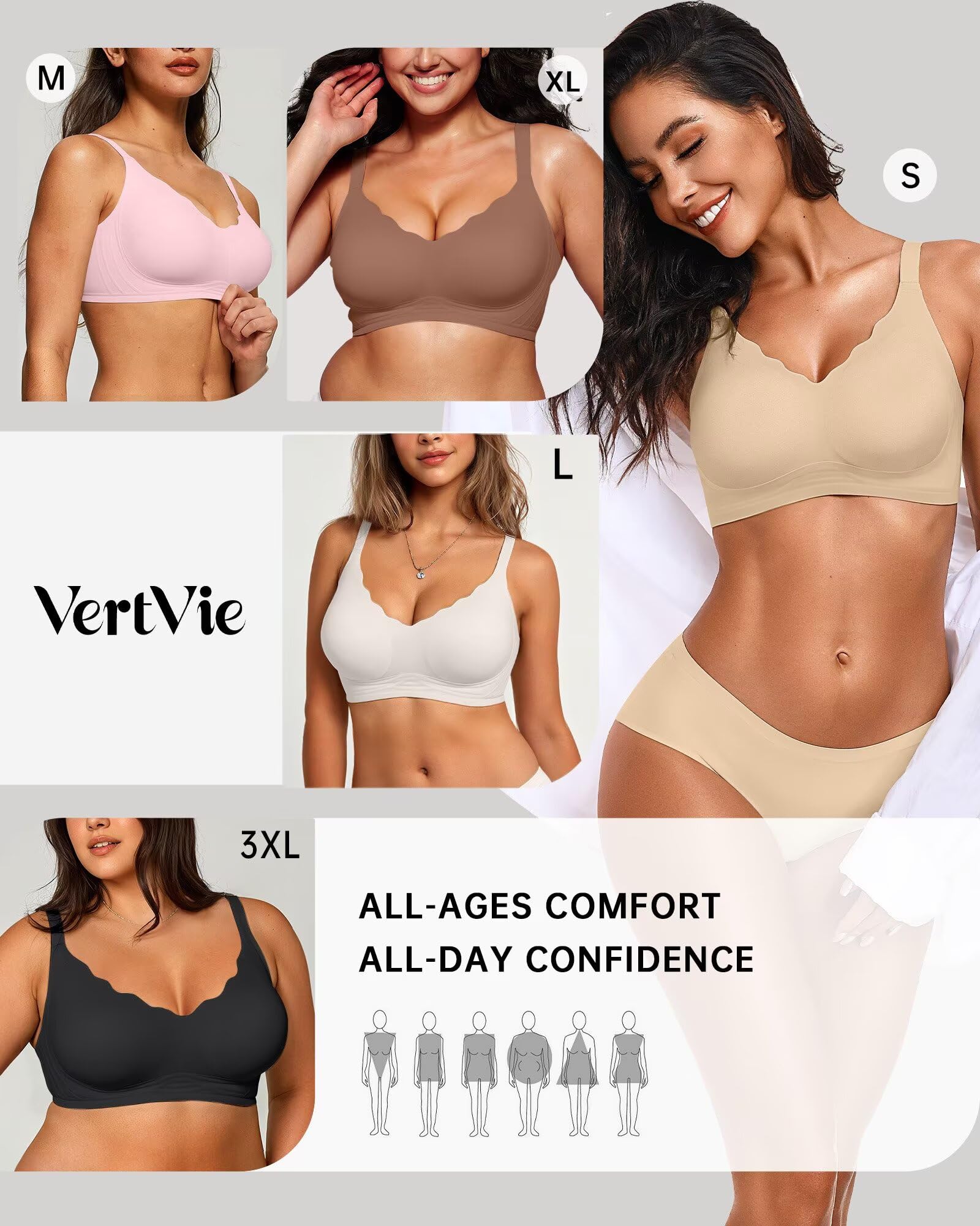Seamless Jelly Bra No Underwire Supportive Bralette