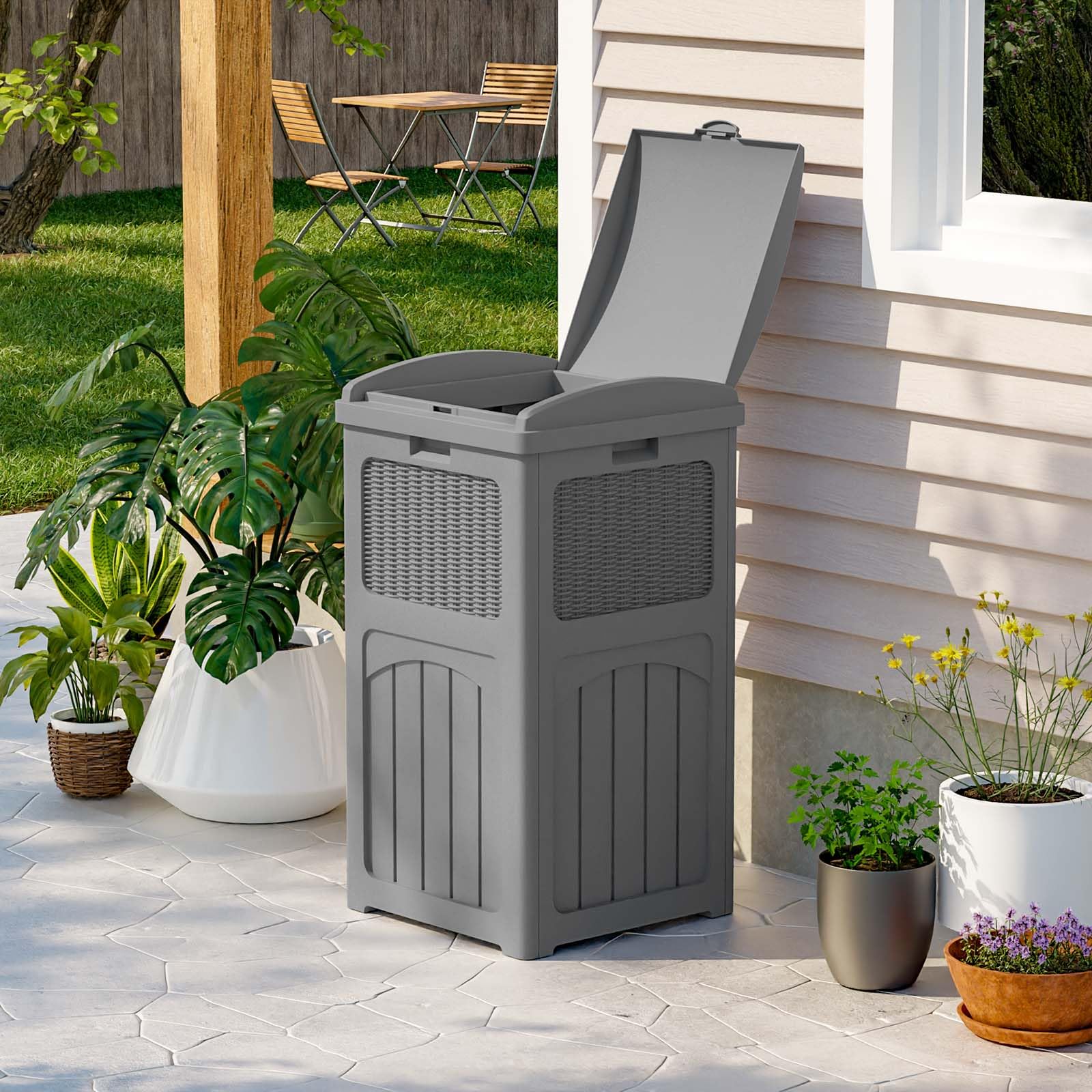 36 Gallon Outdoor Trash Can