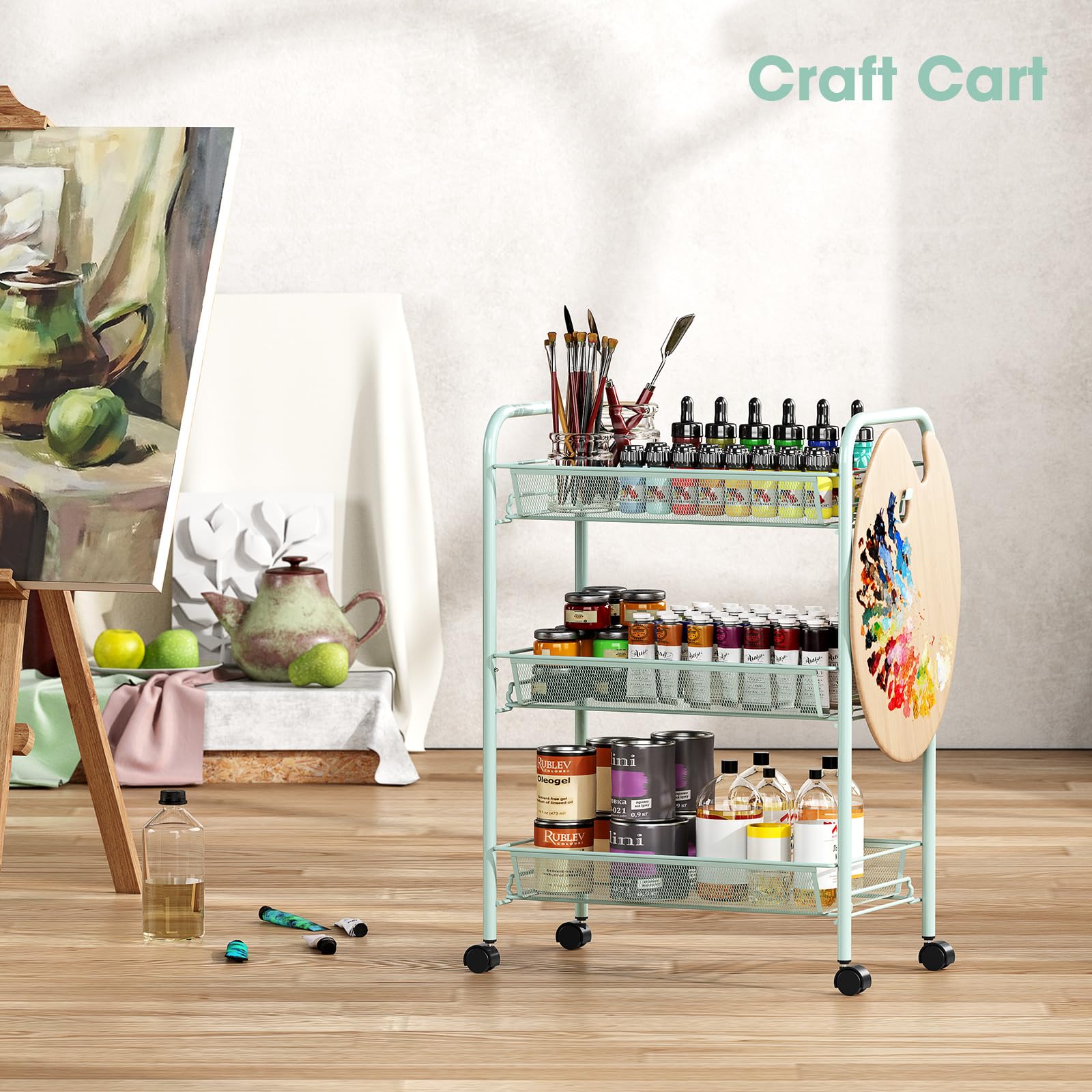 3 Tier Rolling Cart