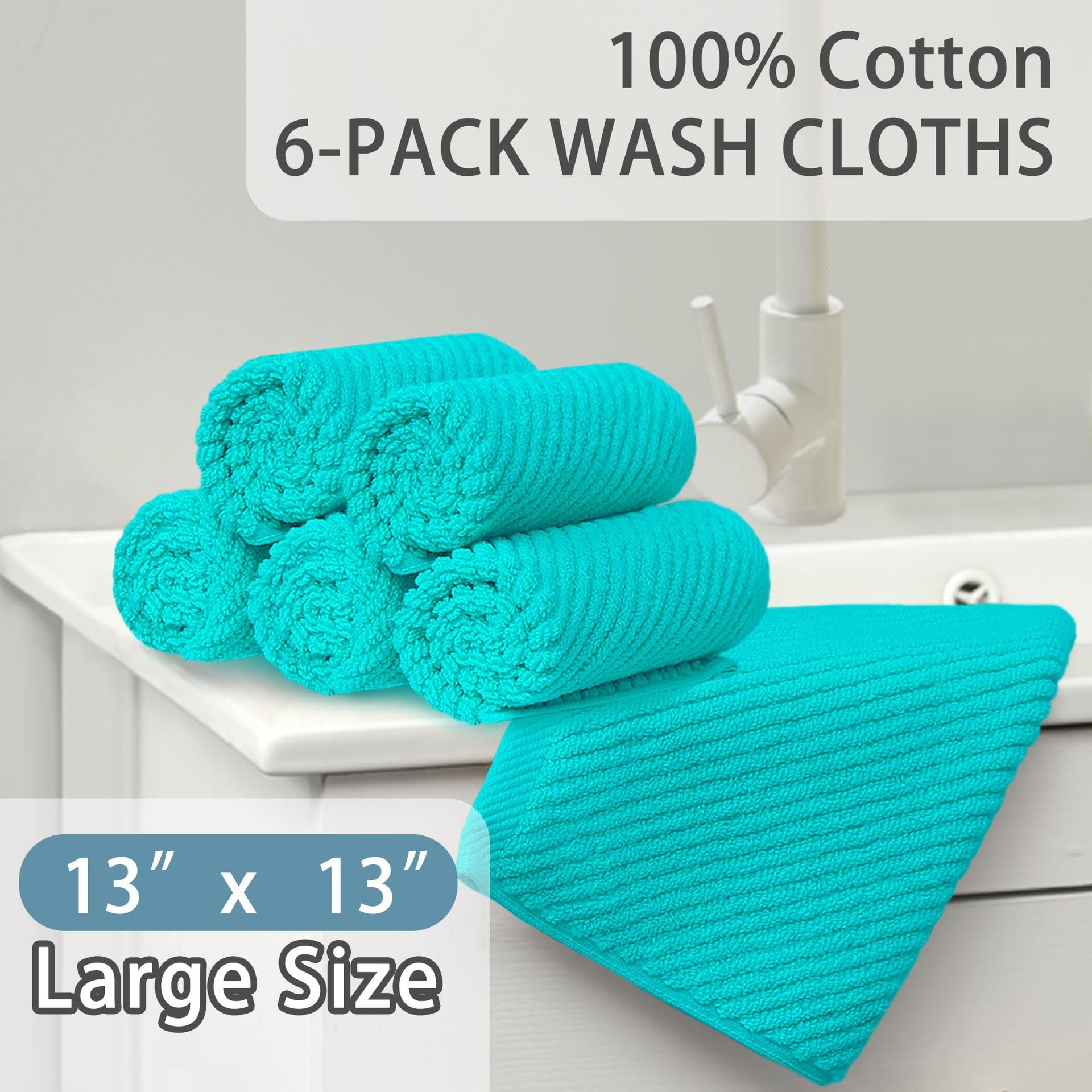 Washcloths 6PC (6 Count)