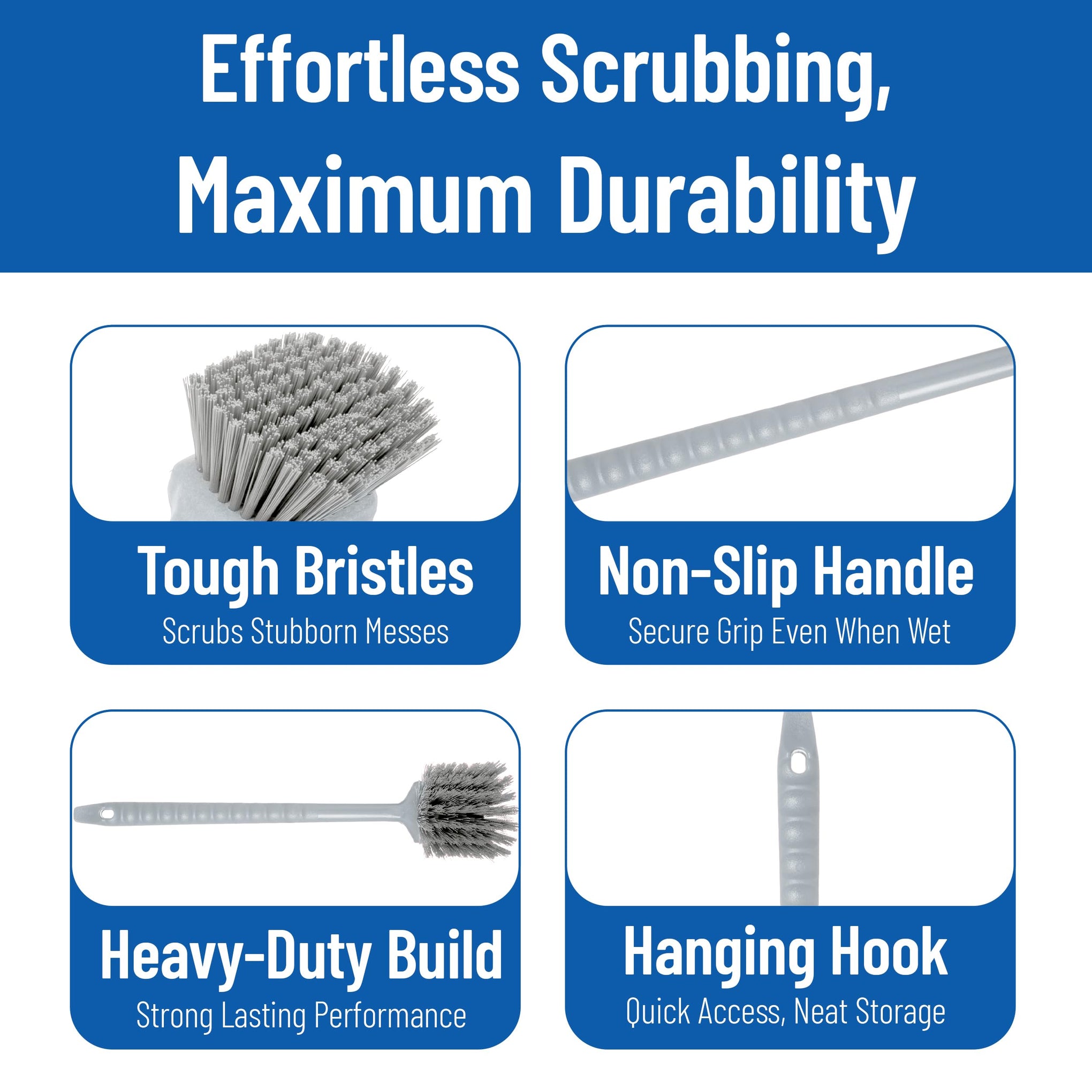20" Floater Scrub Brush with Long Handle
