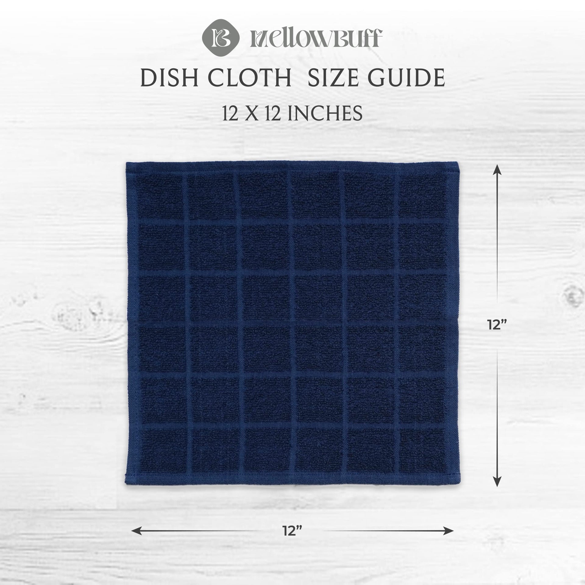 100% Cotton Terry Dish Cloth & Dish Towel (6 Count)
