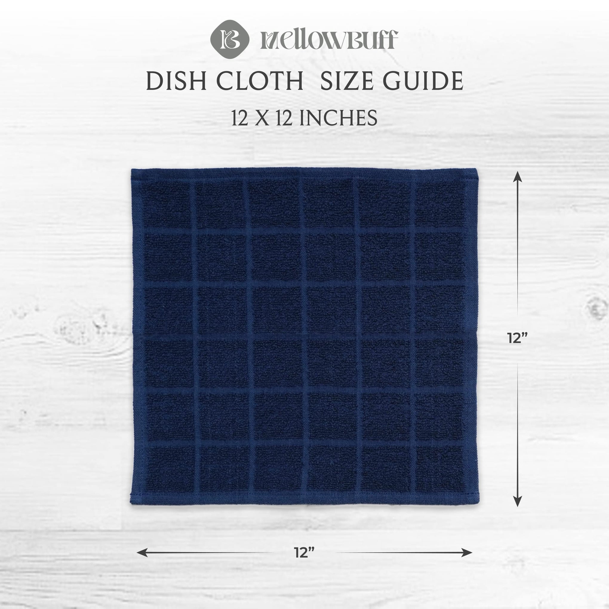 100% Cotton Terry Dish Cloth & Dish Towel (6 Count)