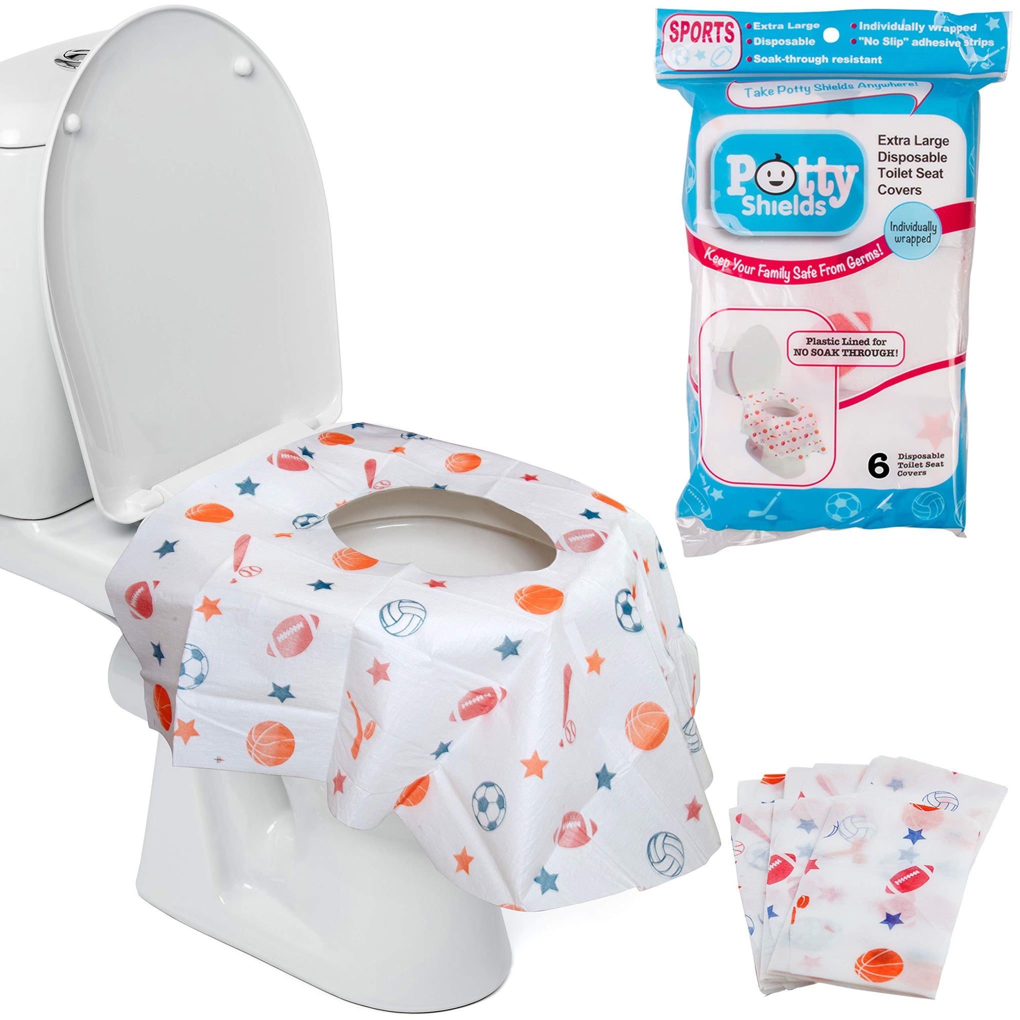 Waterproof Disposable Toilet Seat Covers (6 Count)