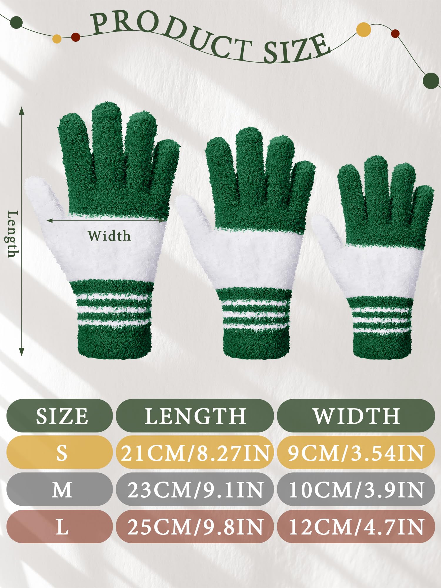 3 Pairs Microfiber Dusting Gloves for Plants Leaf (3 Count)