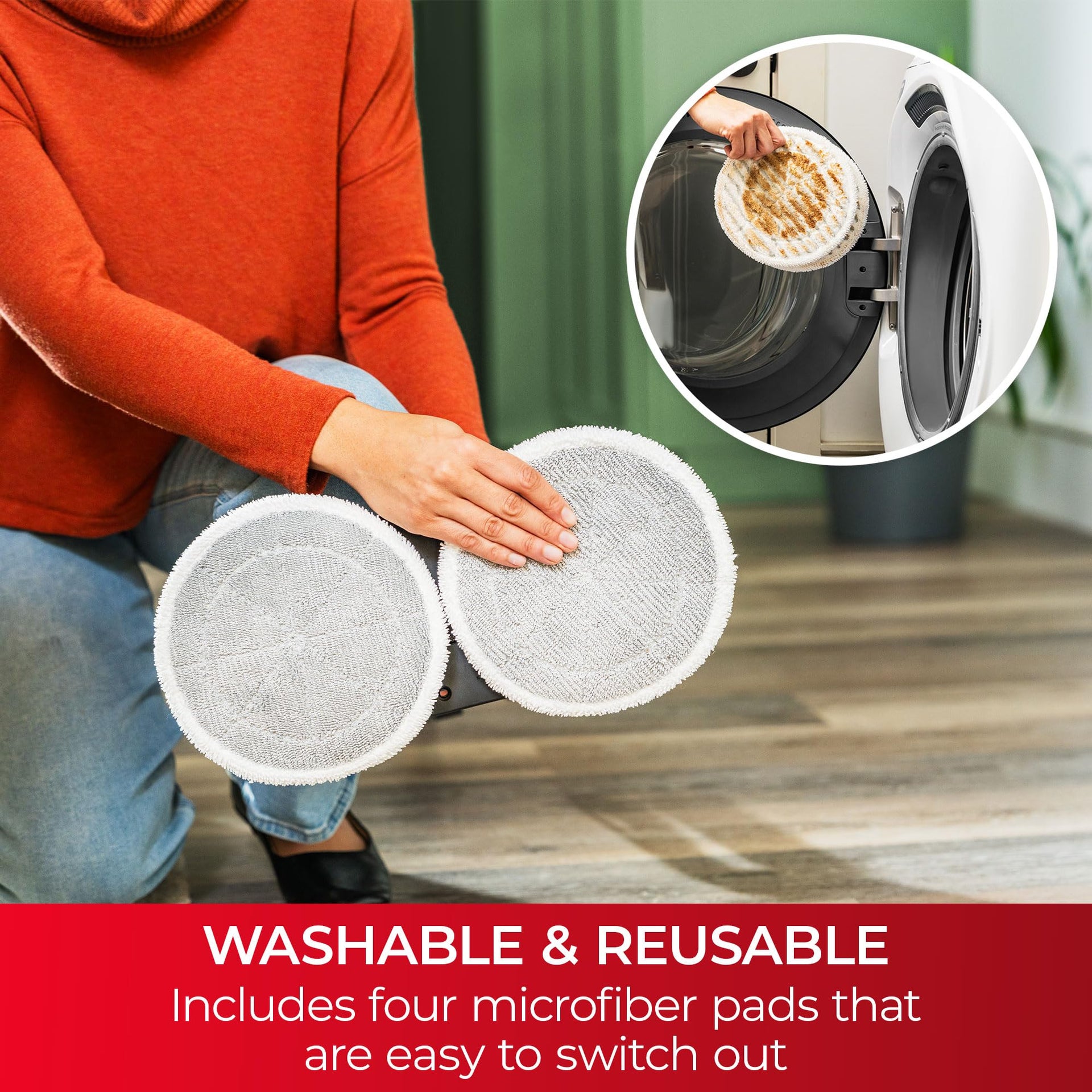 S300 Series Corded Steam Spin Mop for Scrubbing and Sanitizing