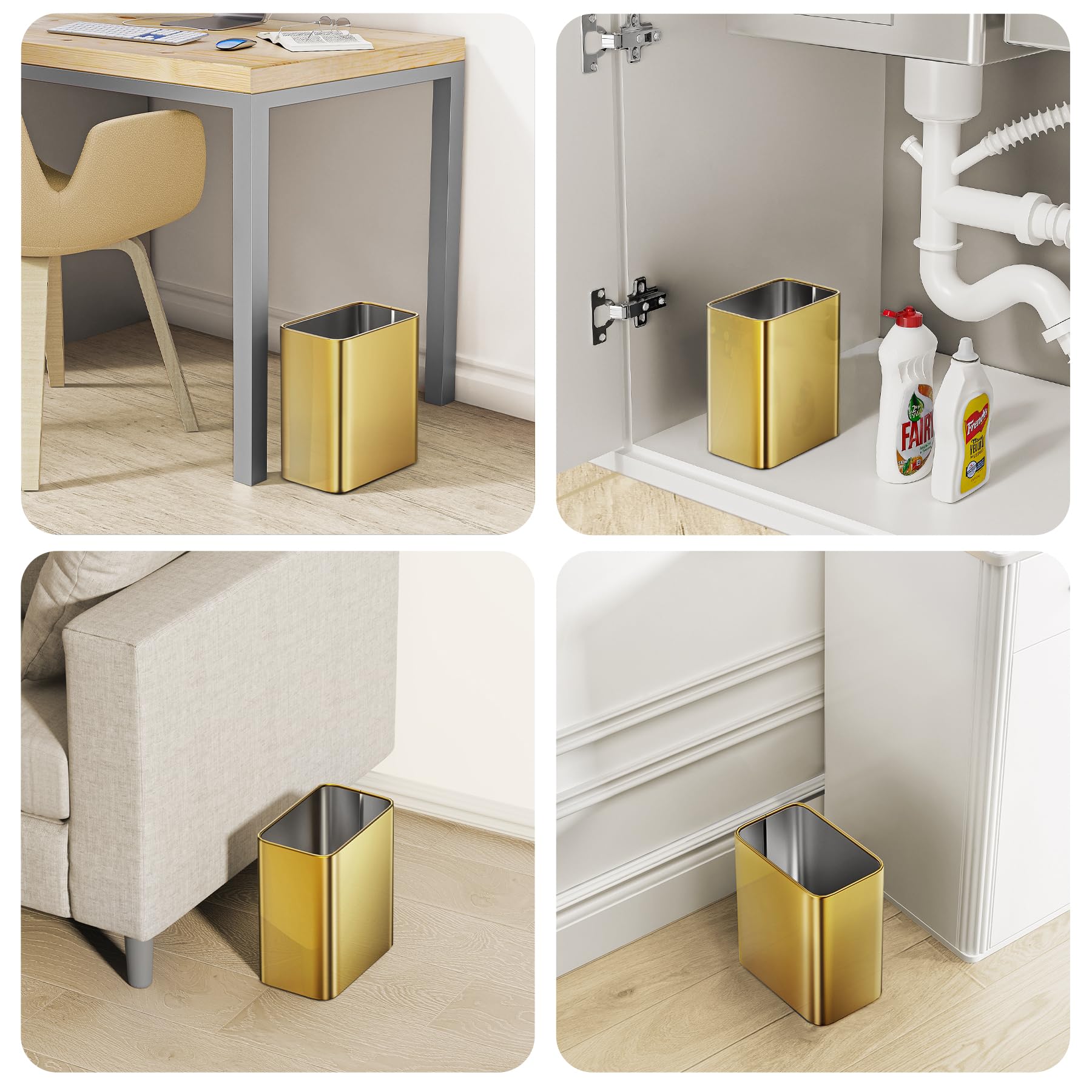 Small Bathroom Trash Can