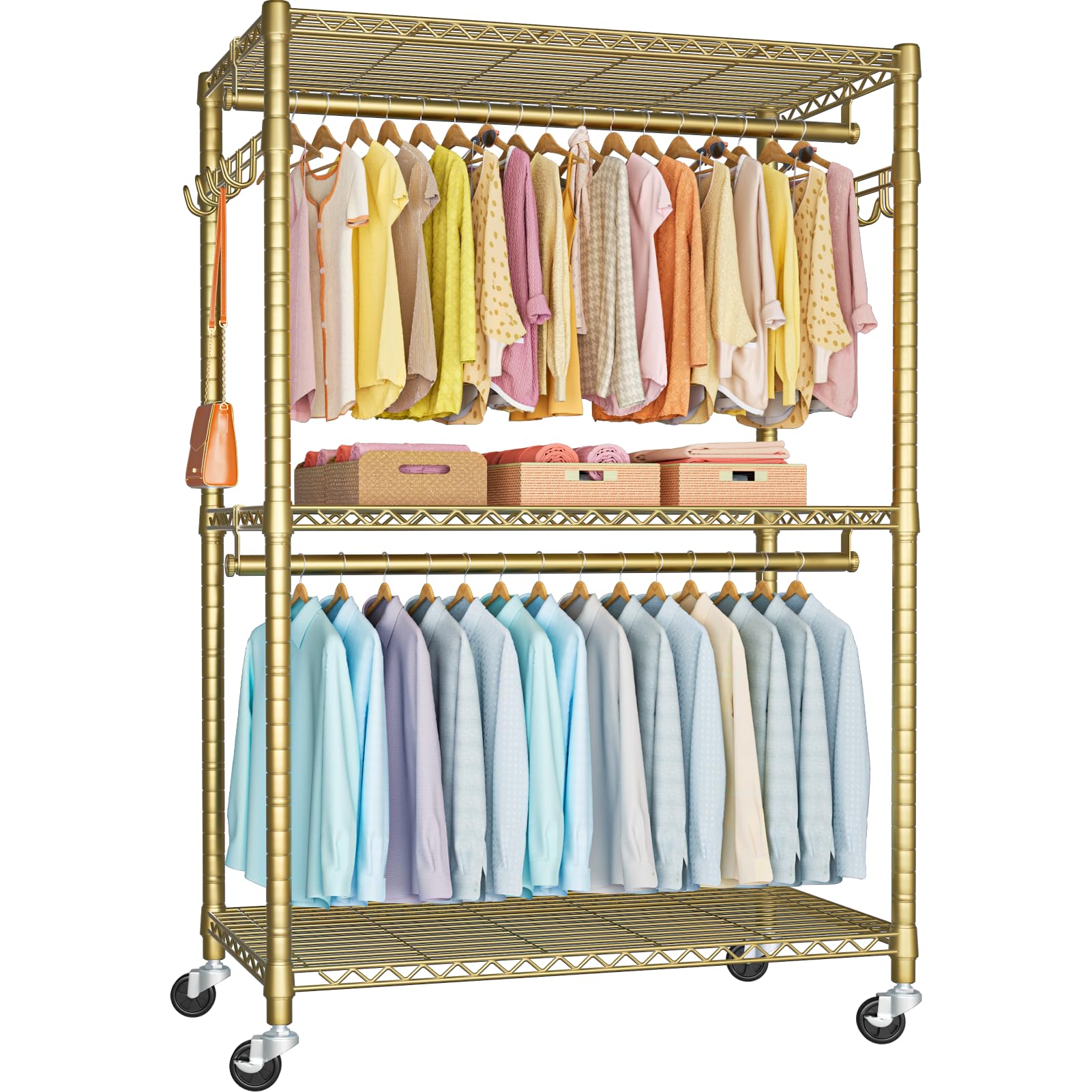P1 Plus Rolling Clothes Rack