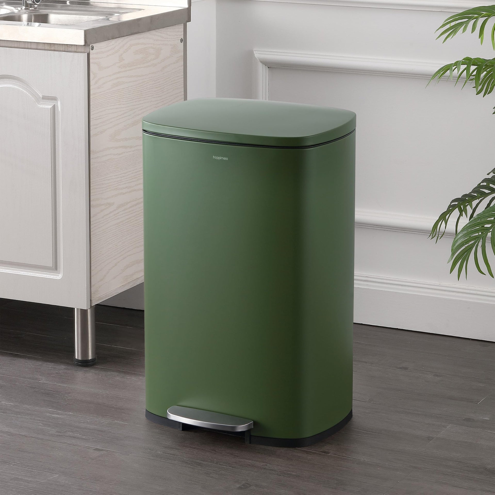 Connor 2 Piece Iron Trash Can (2 Count)