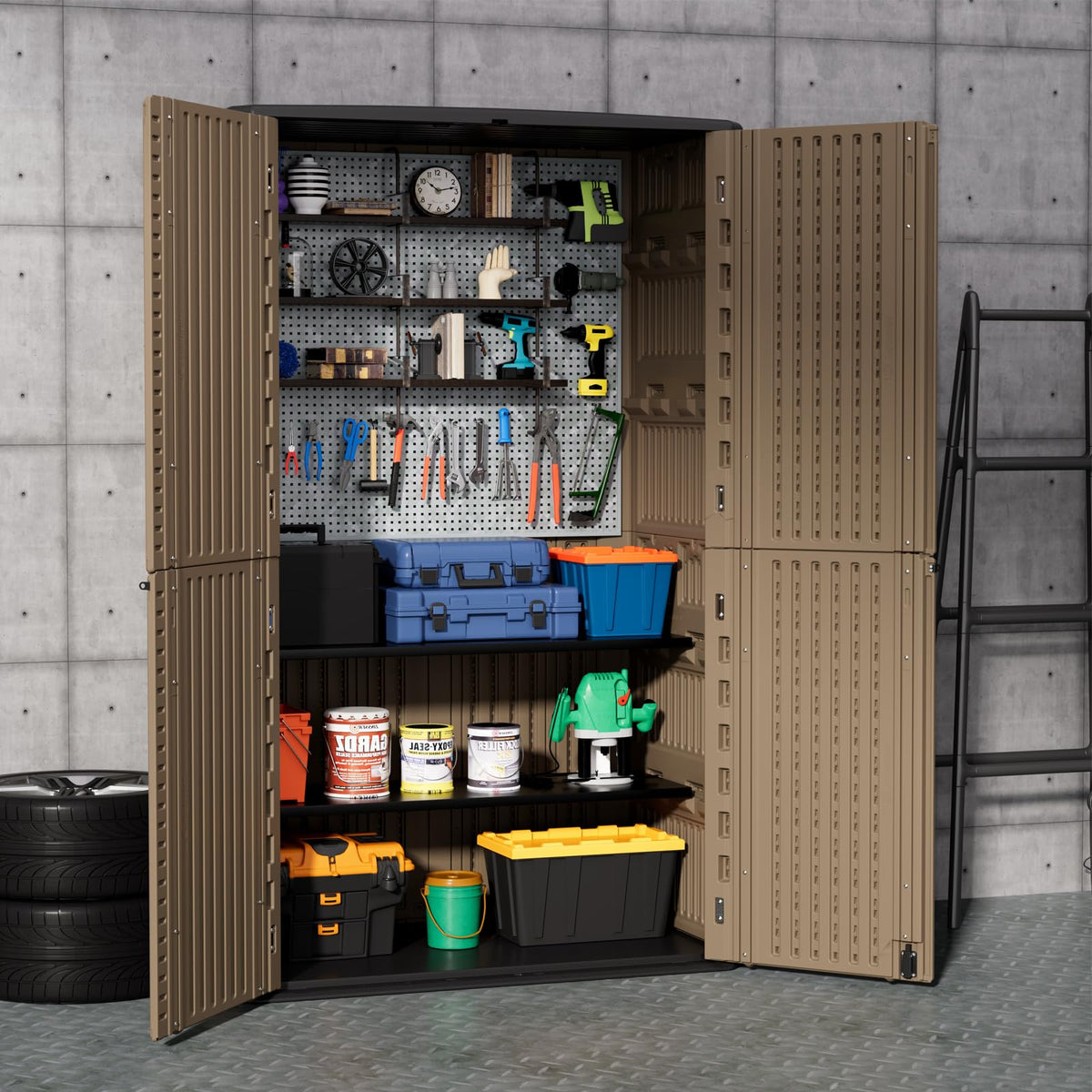 Large 67 Cu.ft Waterproof Storage Shed