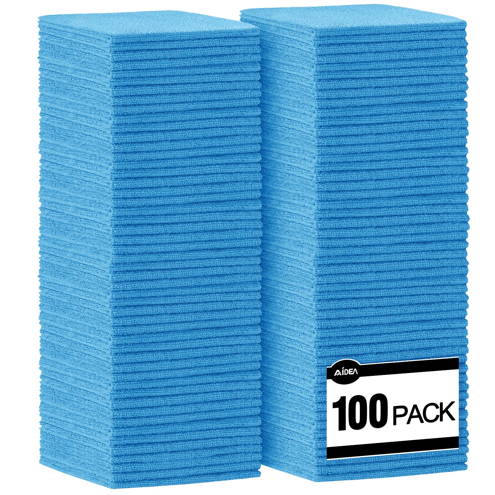 Microfiber Cleaning Cloth Blue (100 Count)