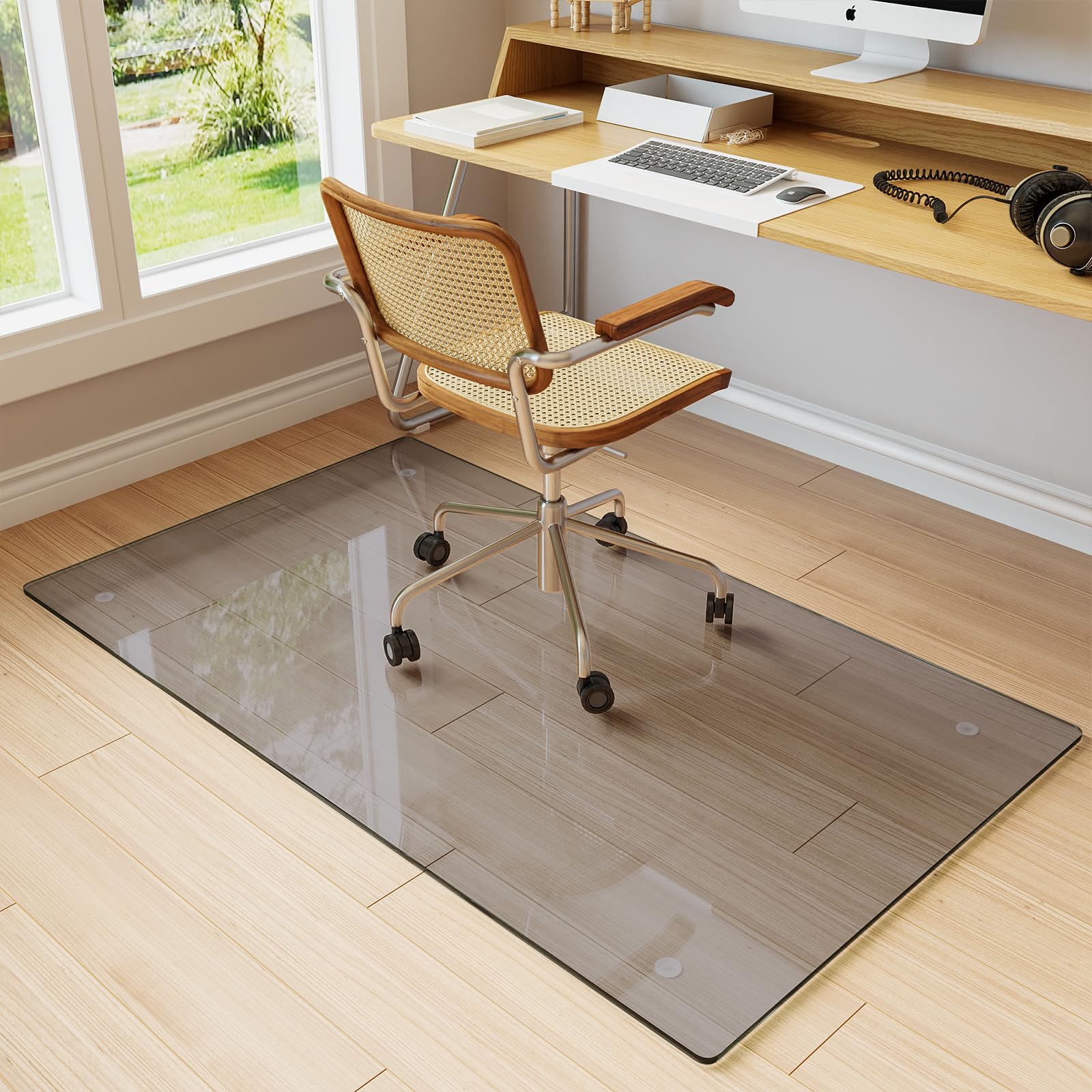 30" x 55" Office Chair Mat for Hardwood Floors & Carpets