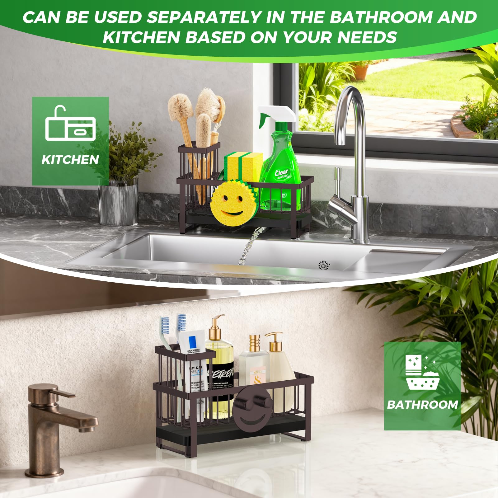 Sponge Holder for Kitchen Sink