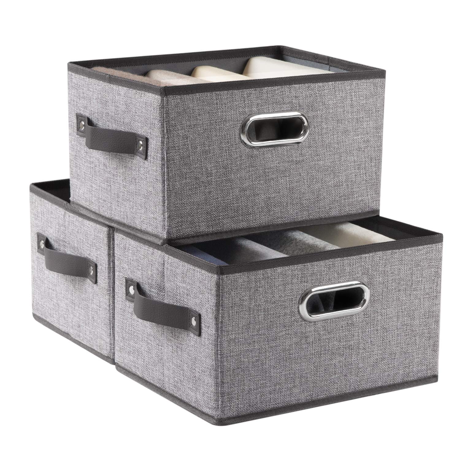 Fodable Storage Bins for Closet [3 (3 Count)