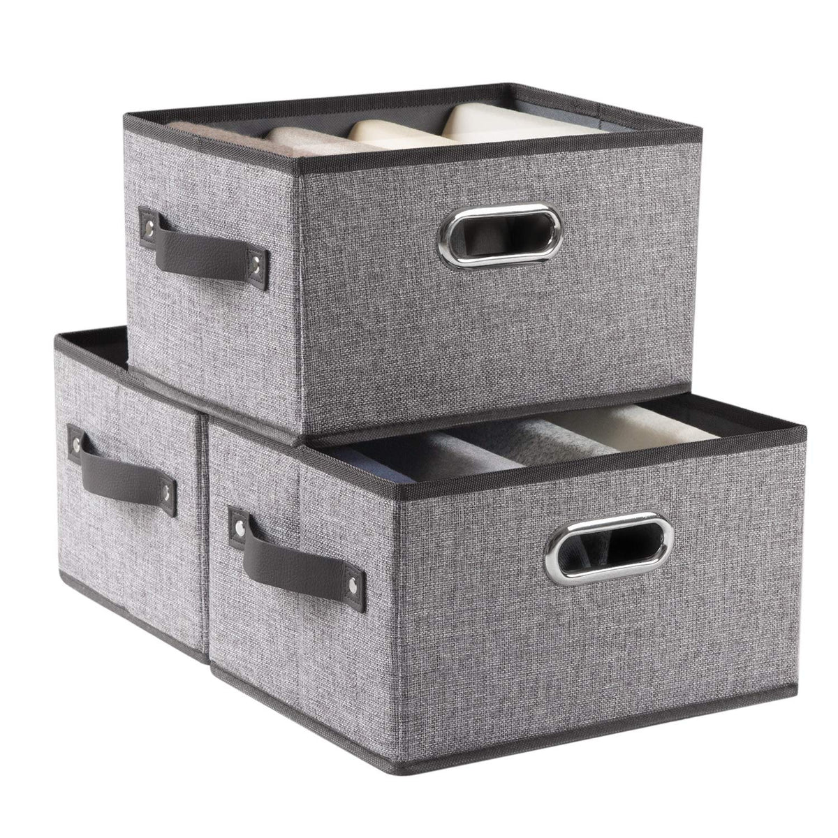 Fodable Storage Bins for Closet [3 (3 Count)