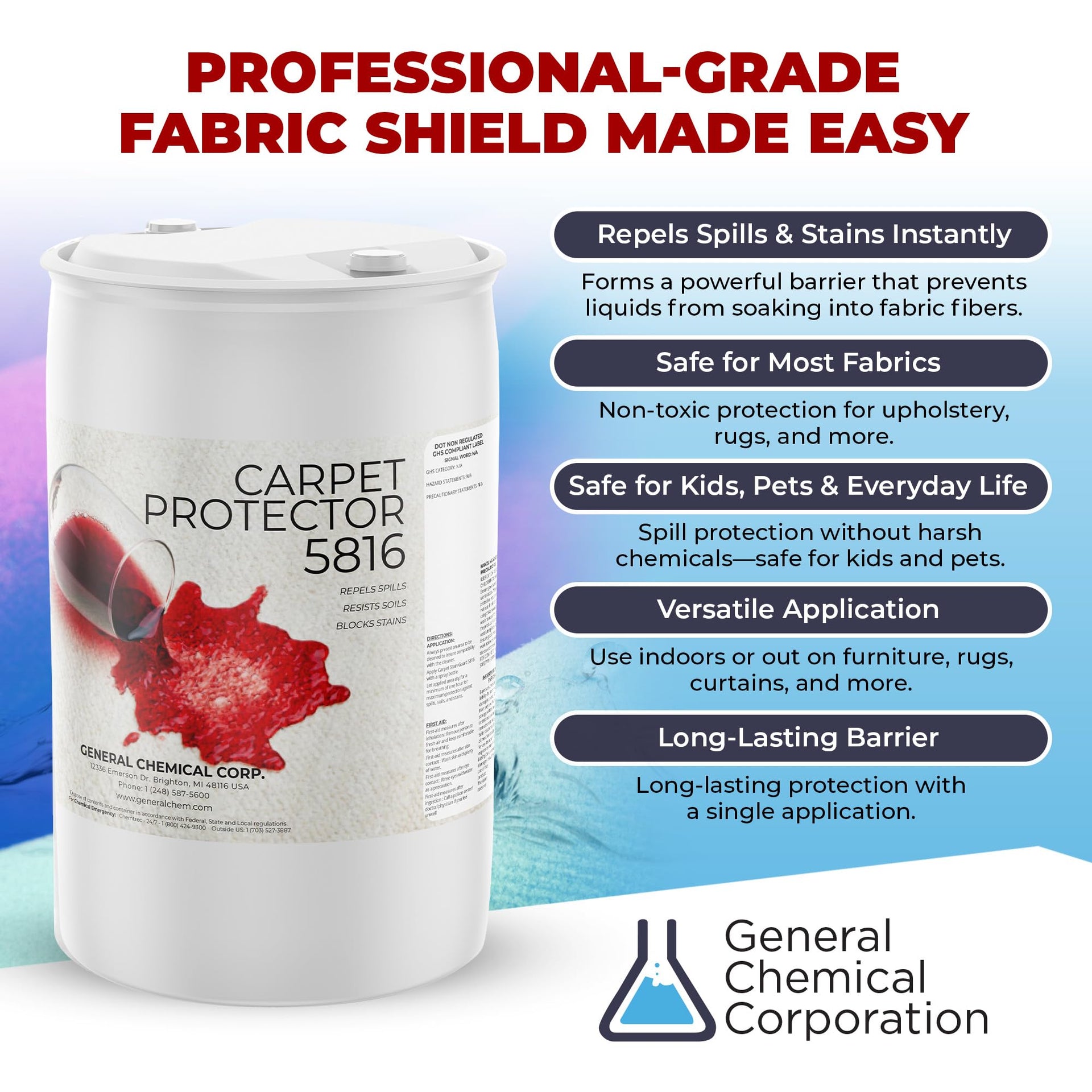 5816 Stain Shield Spray for Carpets and (7040 Fl Oz)