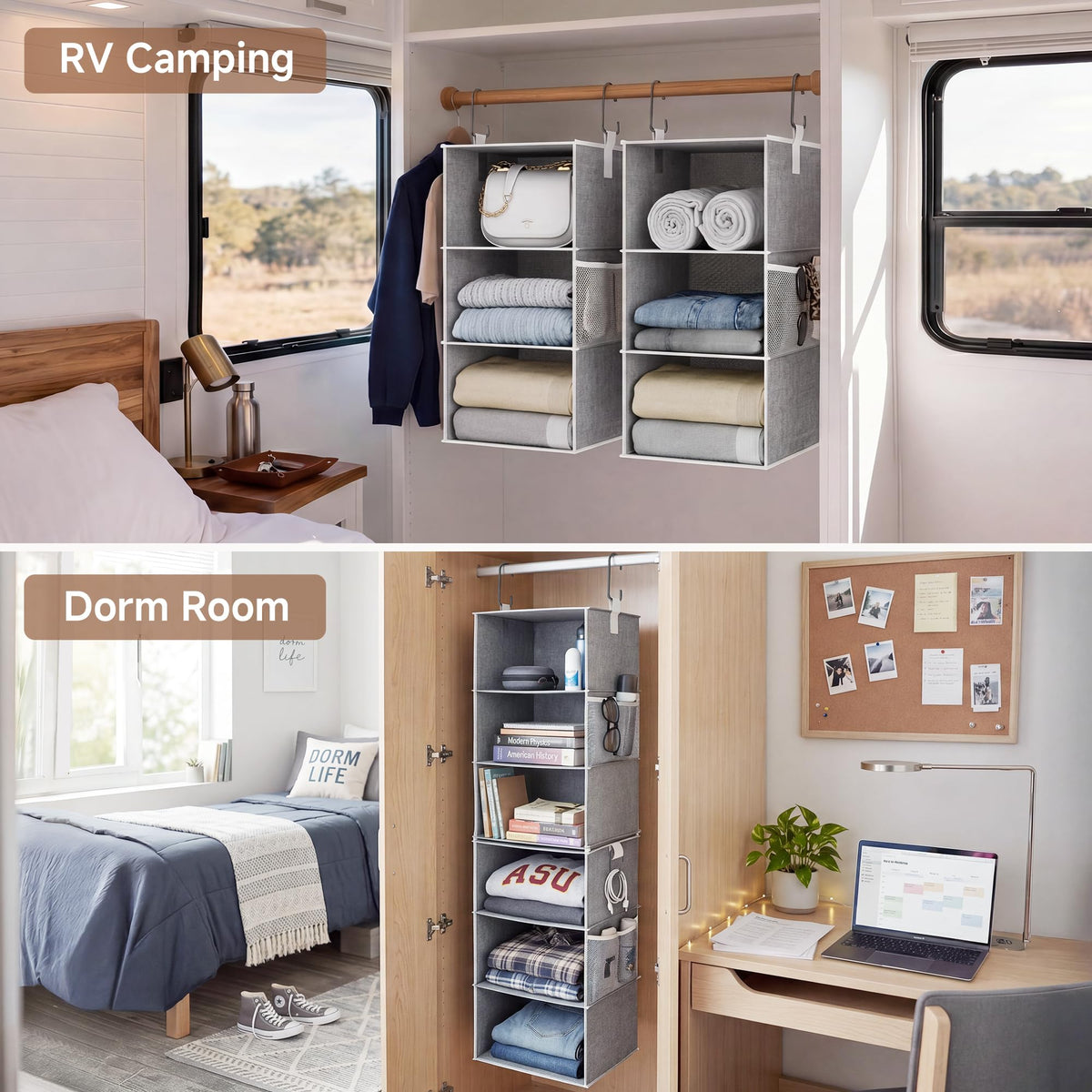 6 Shelf Closet Organizers