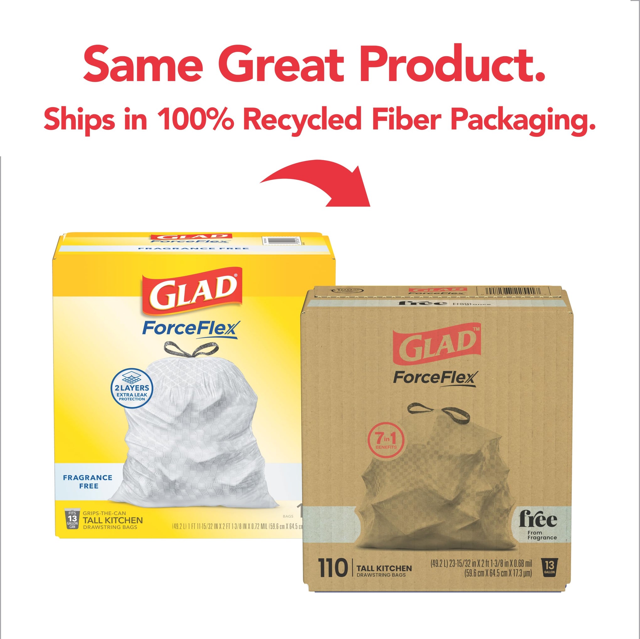 ForceFlex Tall Kitchen Trash Bags (110 Count)