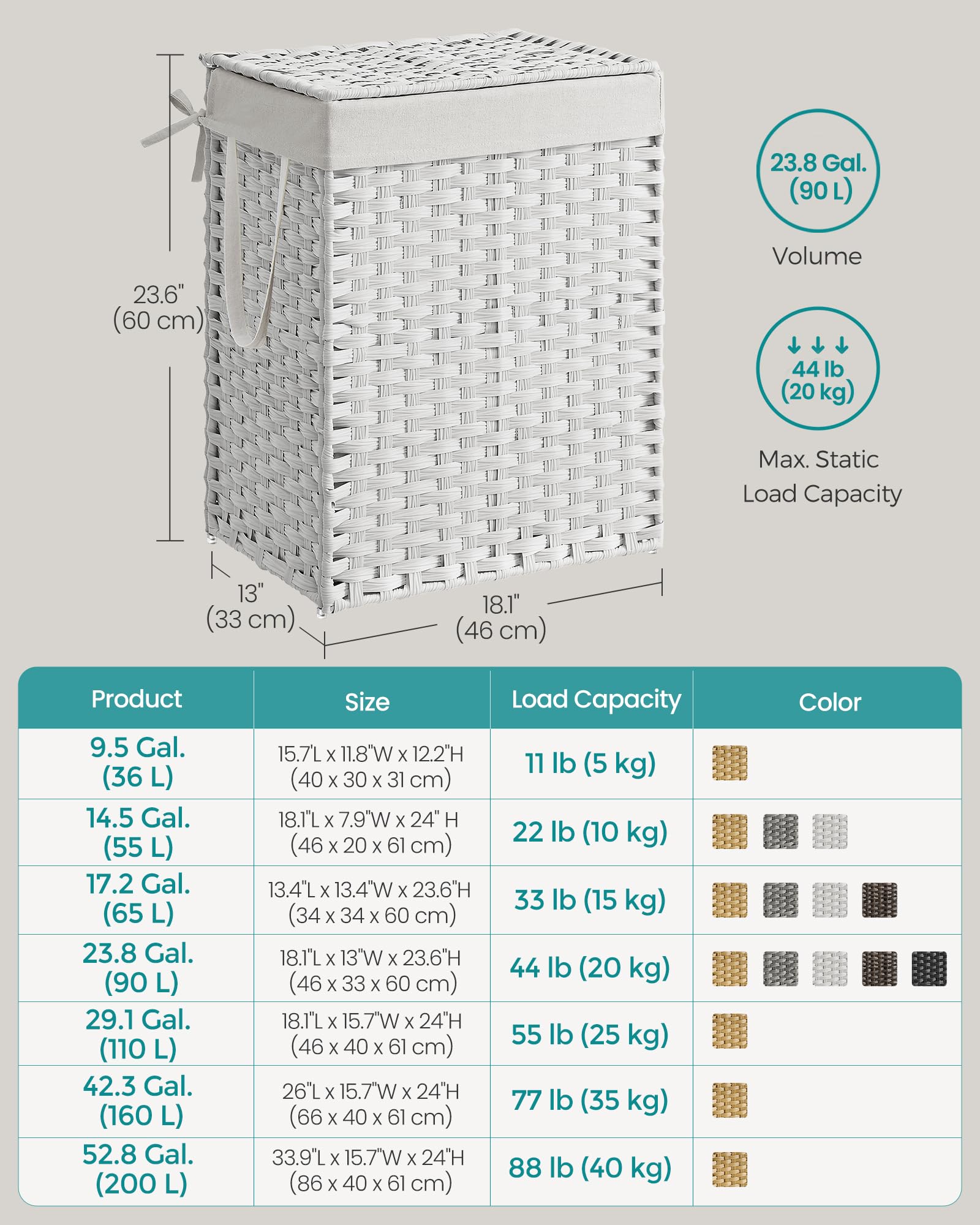 Laundry Hamper with Lid