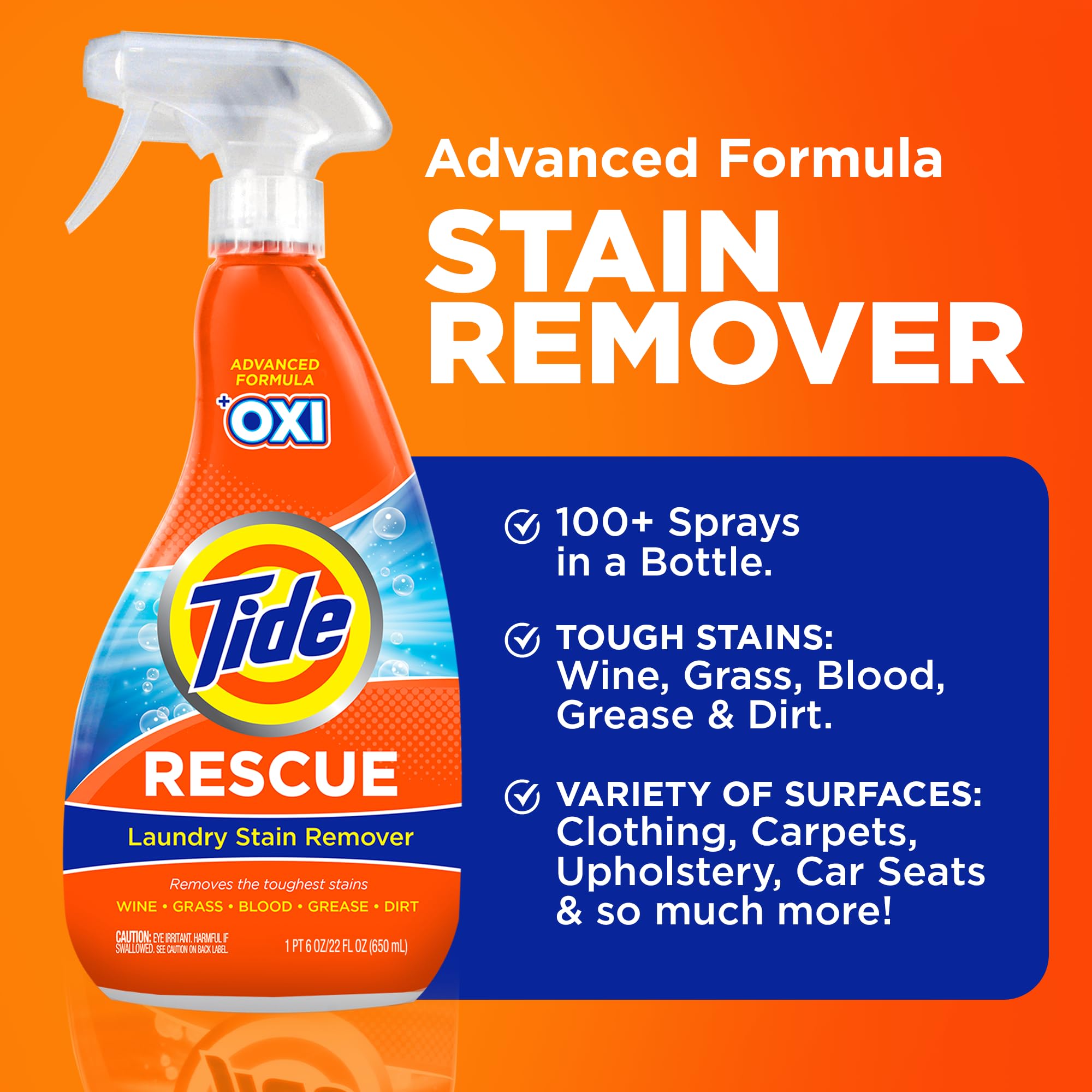 Laundry Stain Remover Spray with Oxi (6 Fl Oz)