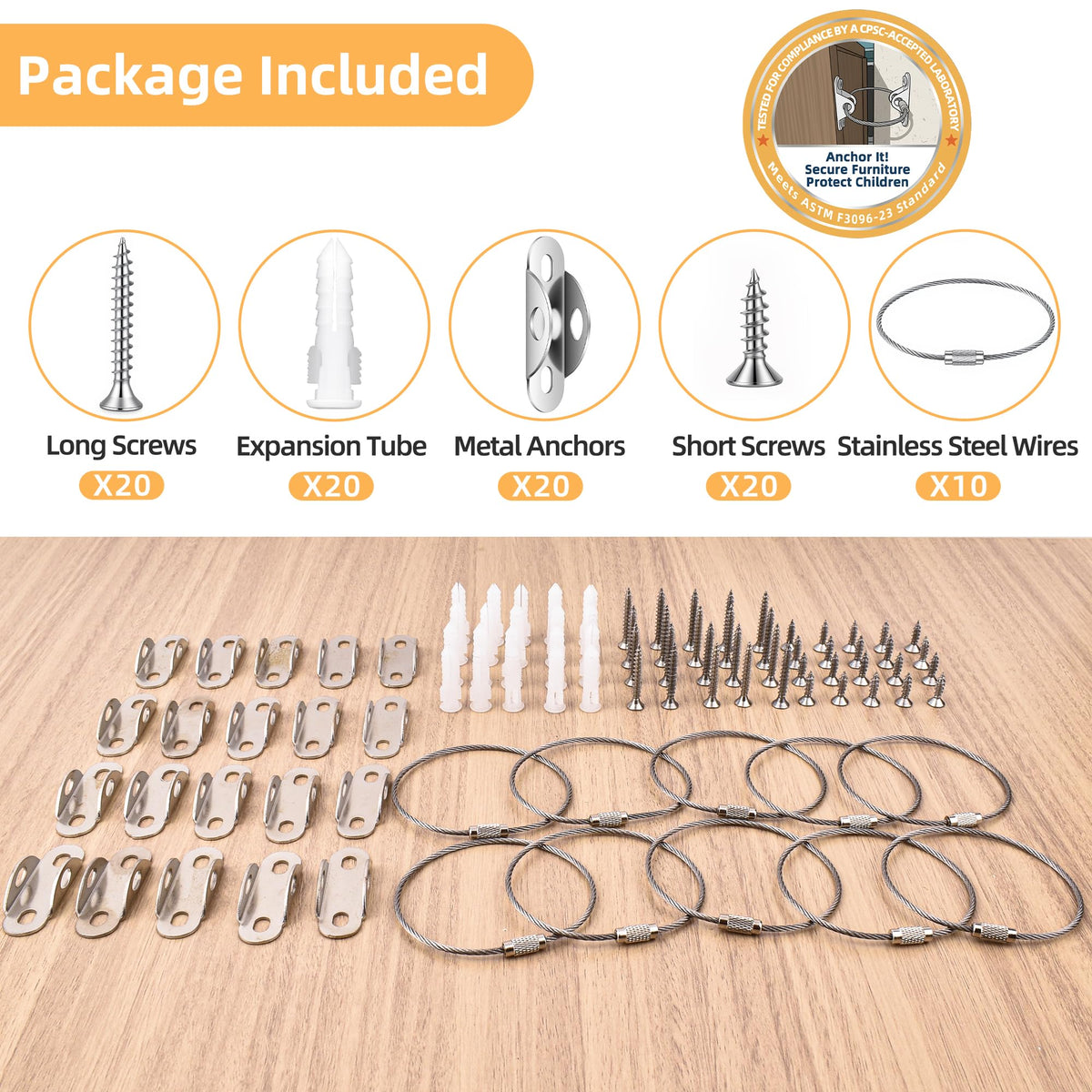 Furniture Anchors 10 (10 Count)