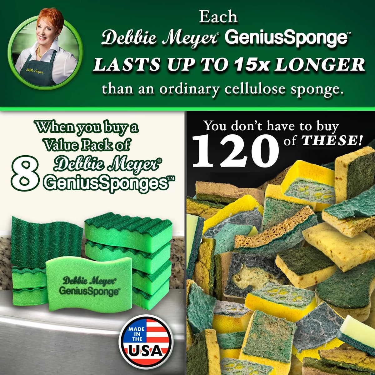 GeniusSponges (8 Count)