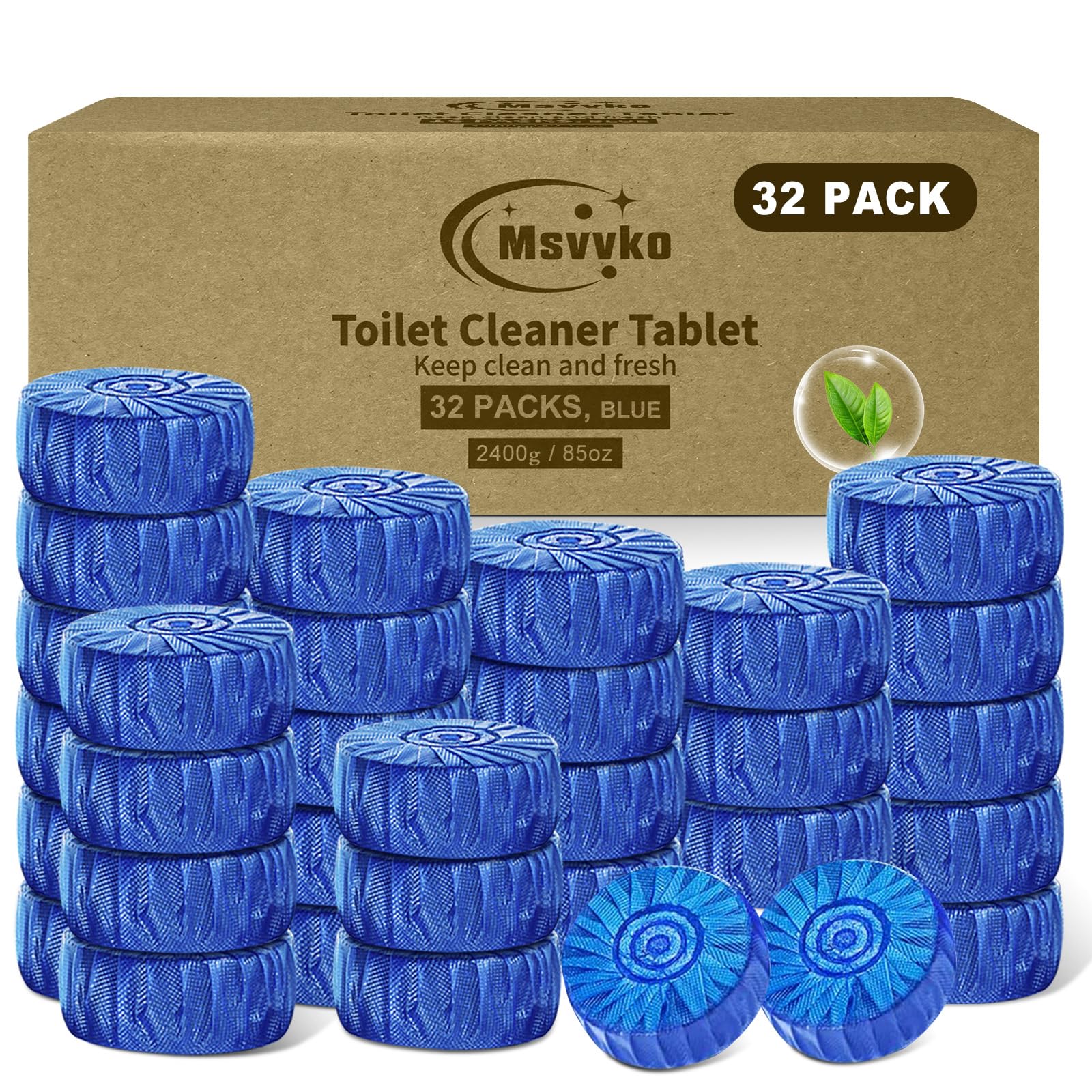 Toilet Bowl Cleaner Tablets 32 Packs (32 Count)