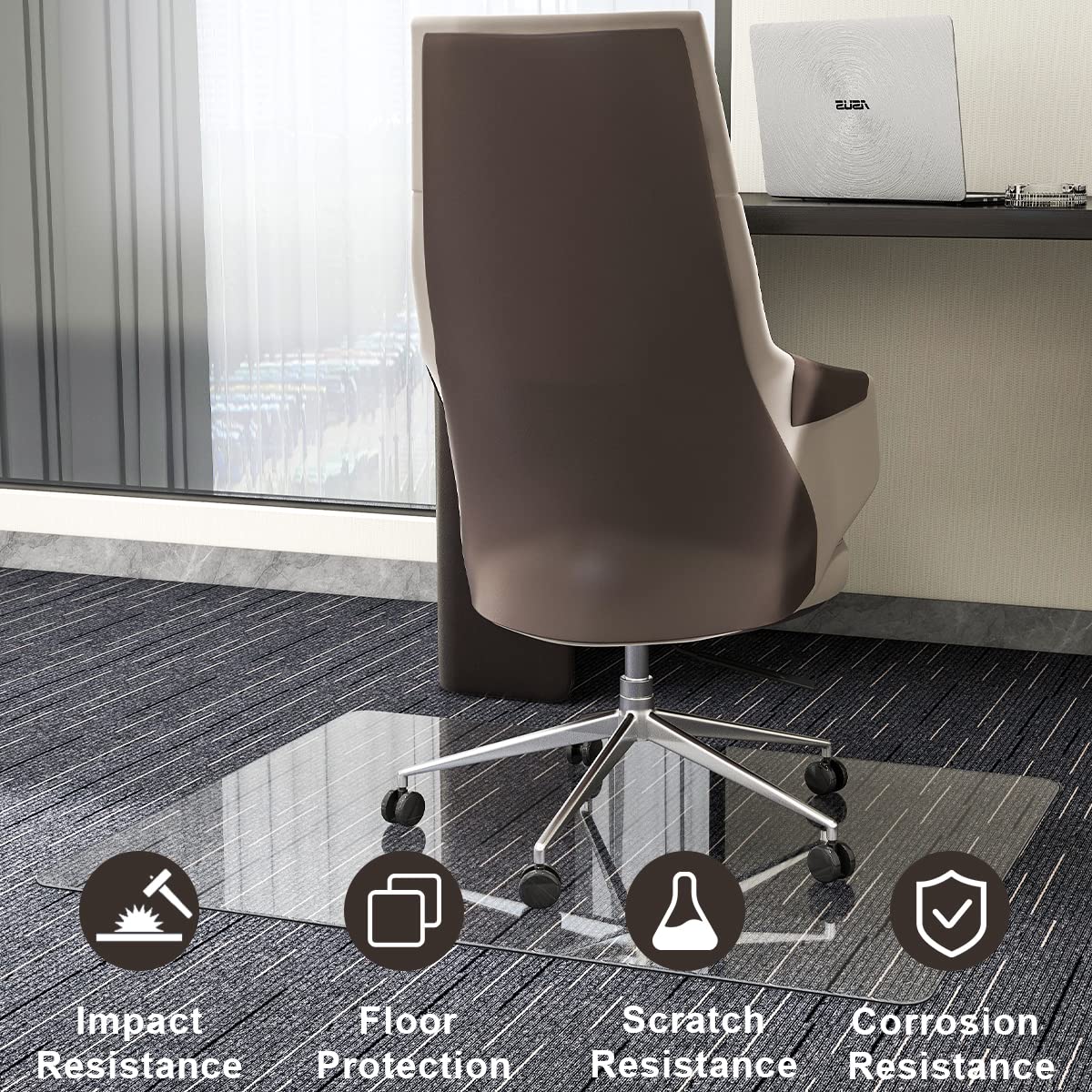 36" x 46" Office Chair Mat for Carpet