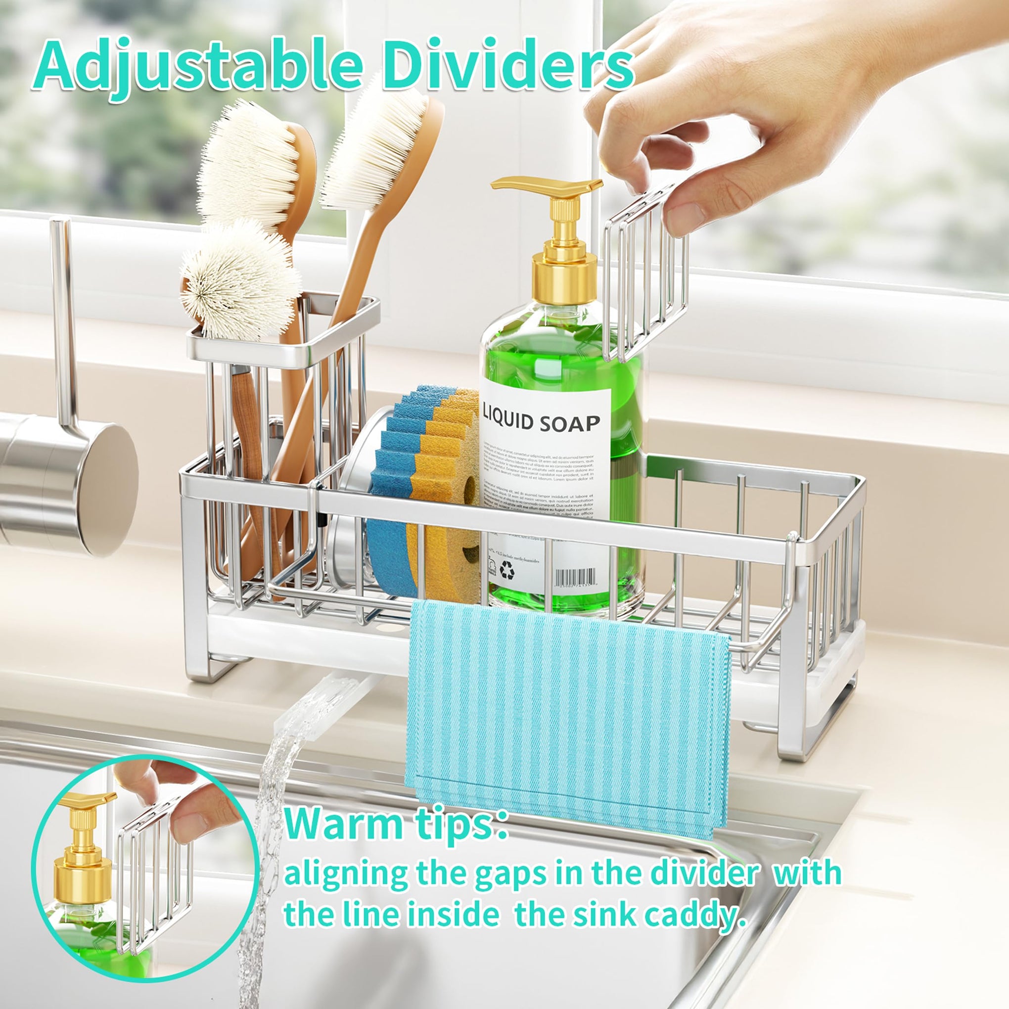 Sponge Holder for Kitchen Sink