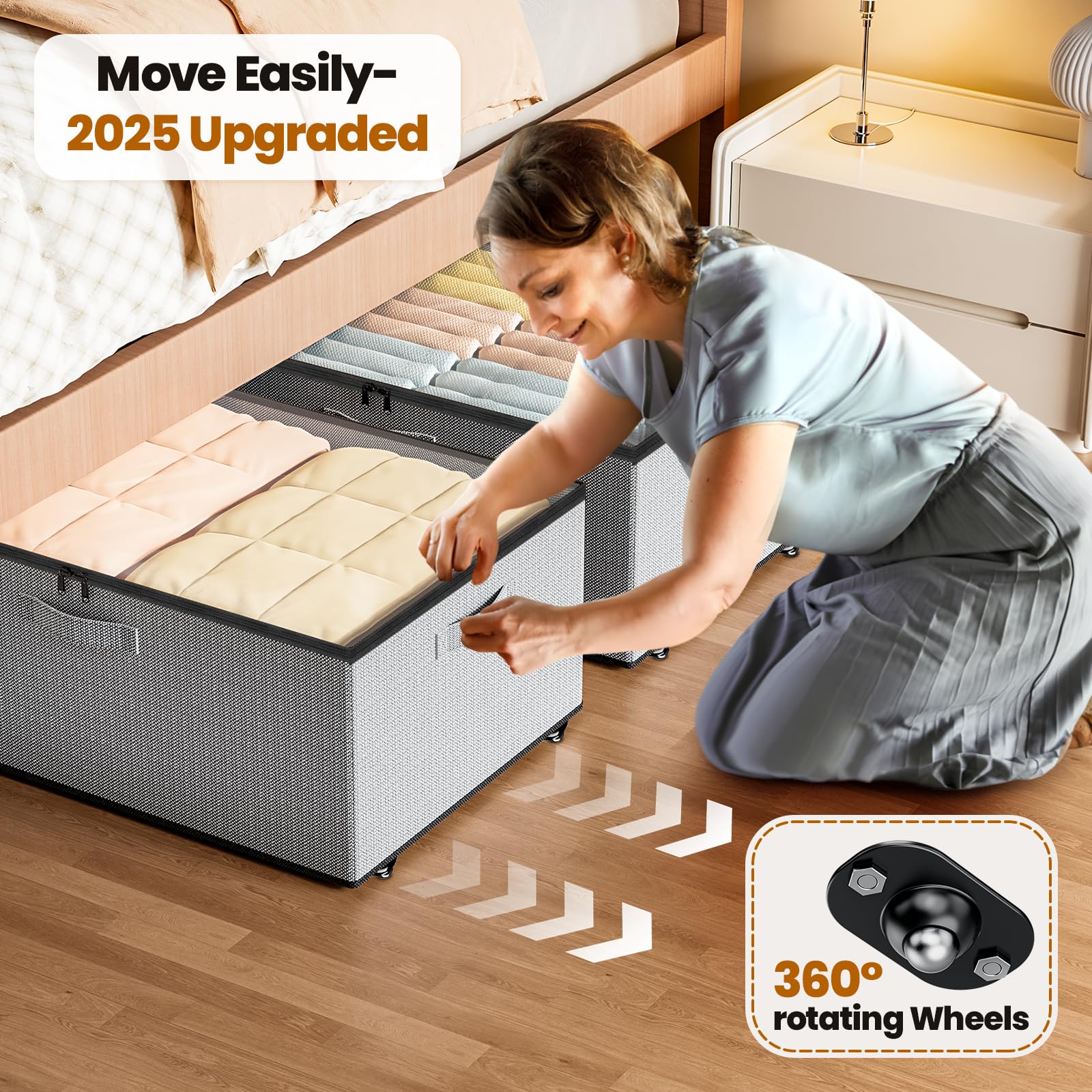 Under Bed Storage With Wheels