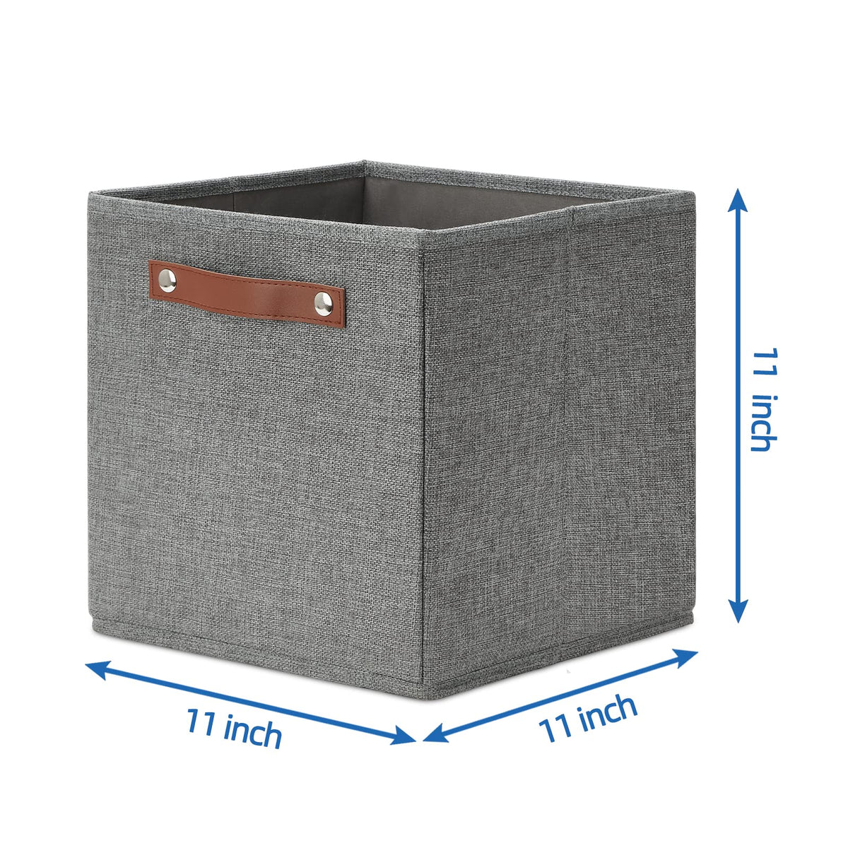 11 Inch Cube Storage Bins 4PCs Fabric Storage Cubes Storage Baskets Organizer with Handles