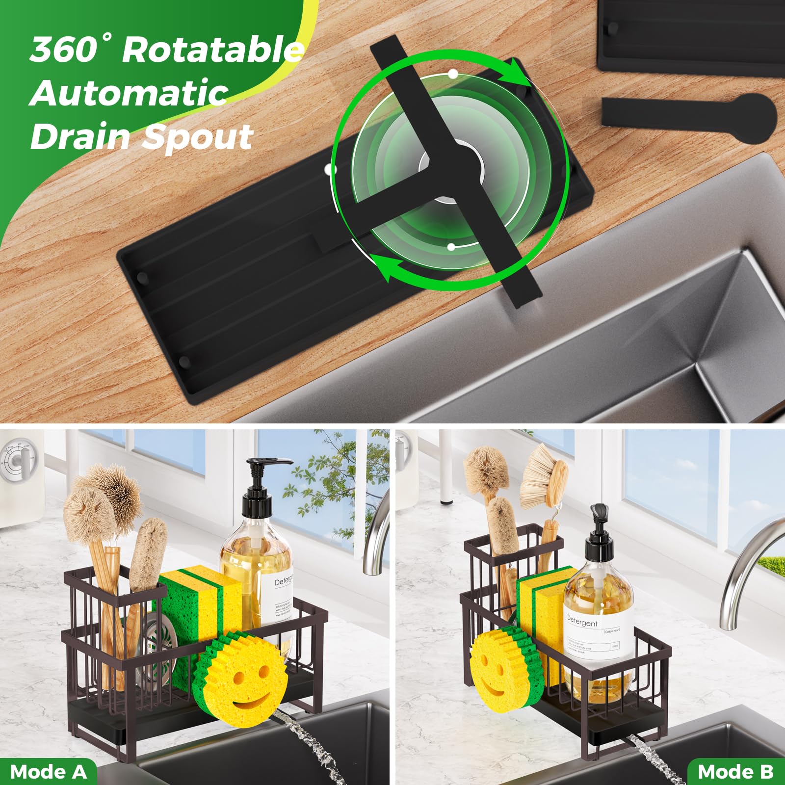 Sponge Holder for Kitchen Sink