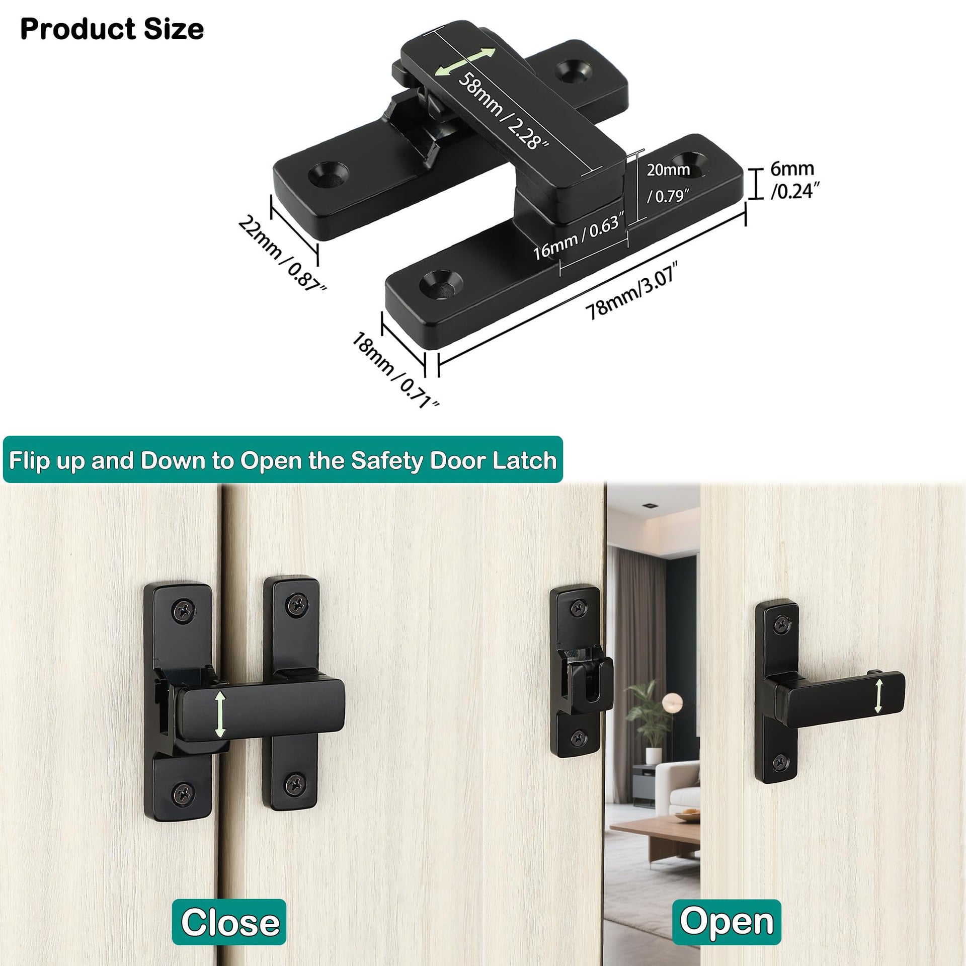 Sliding Barn Door Lock