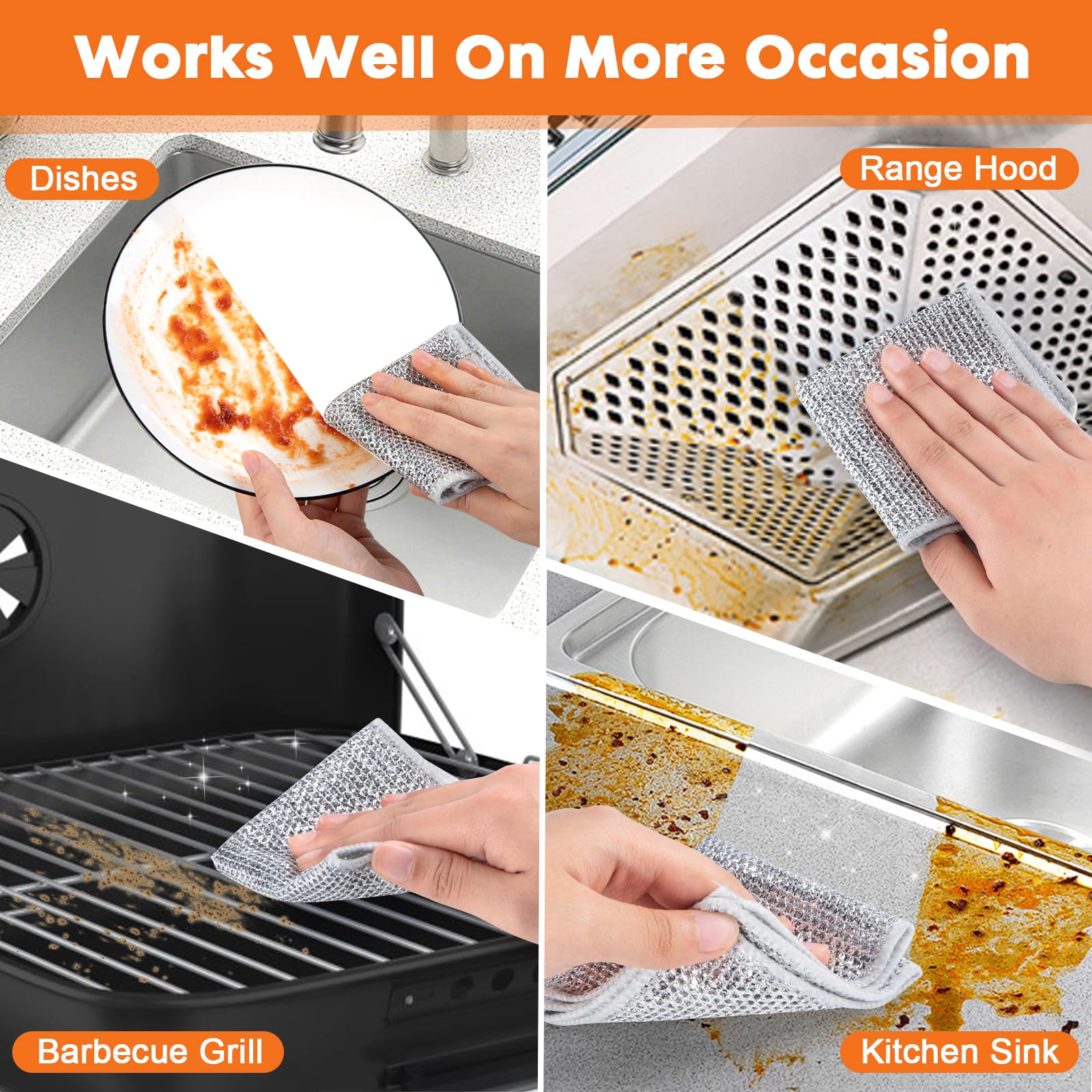 Non Scratch Wire Dishcloth (10 Count)