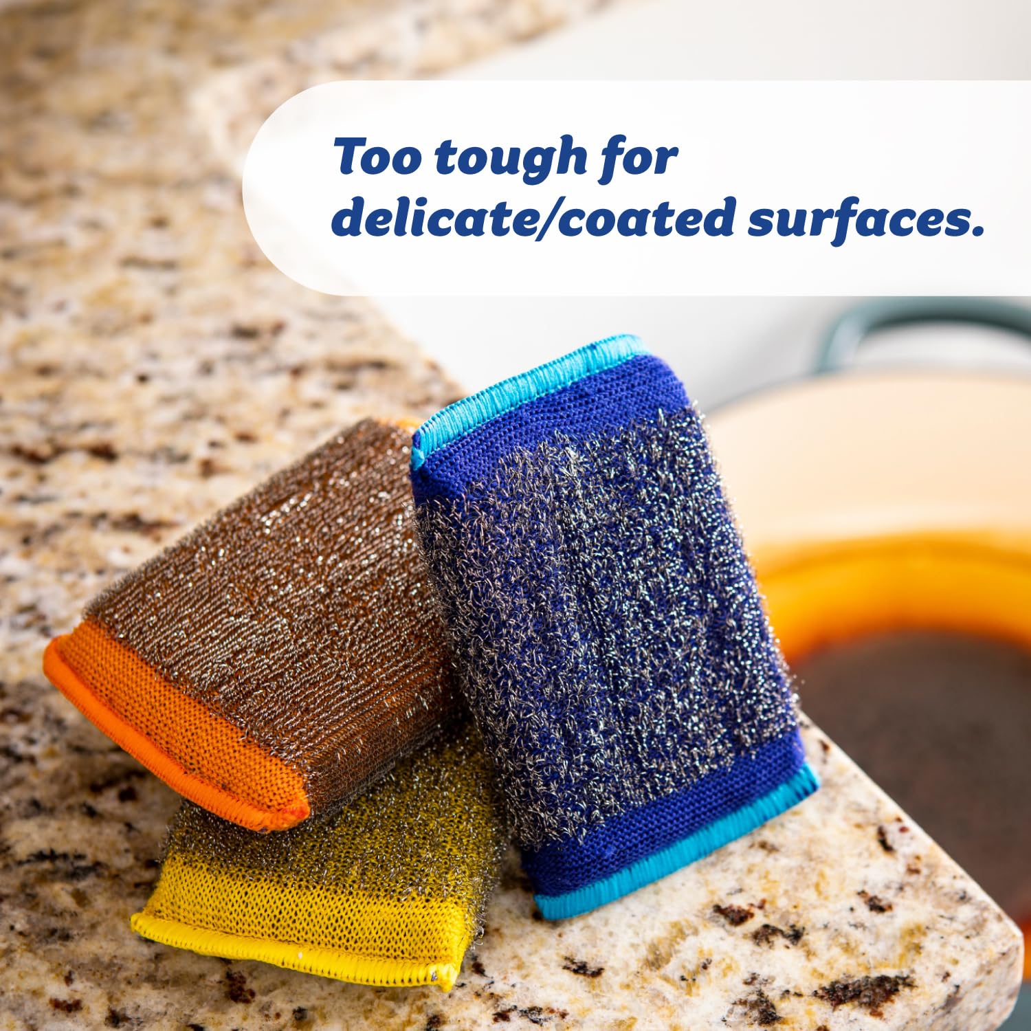 Large Steel Scouring Pads (18 Count)