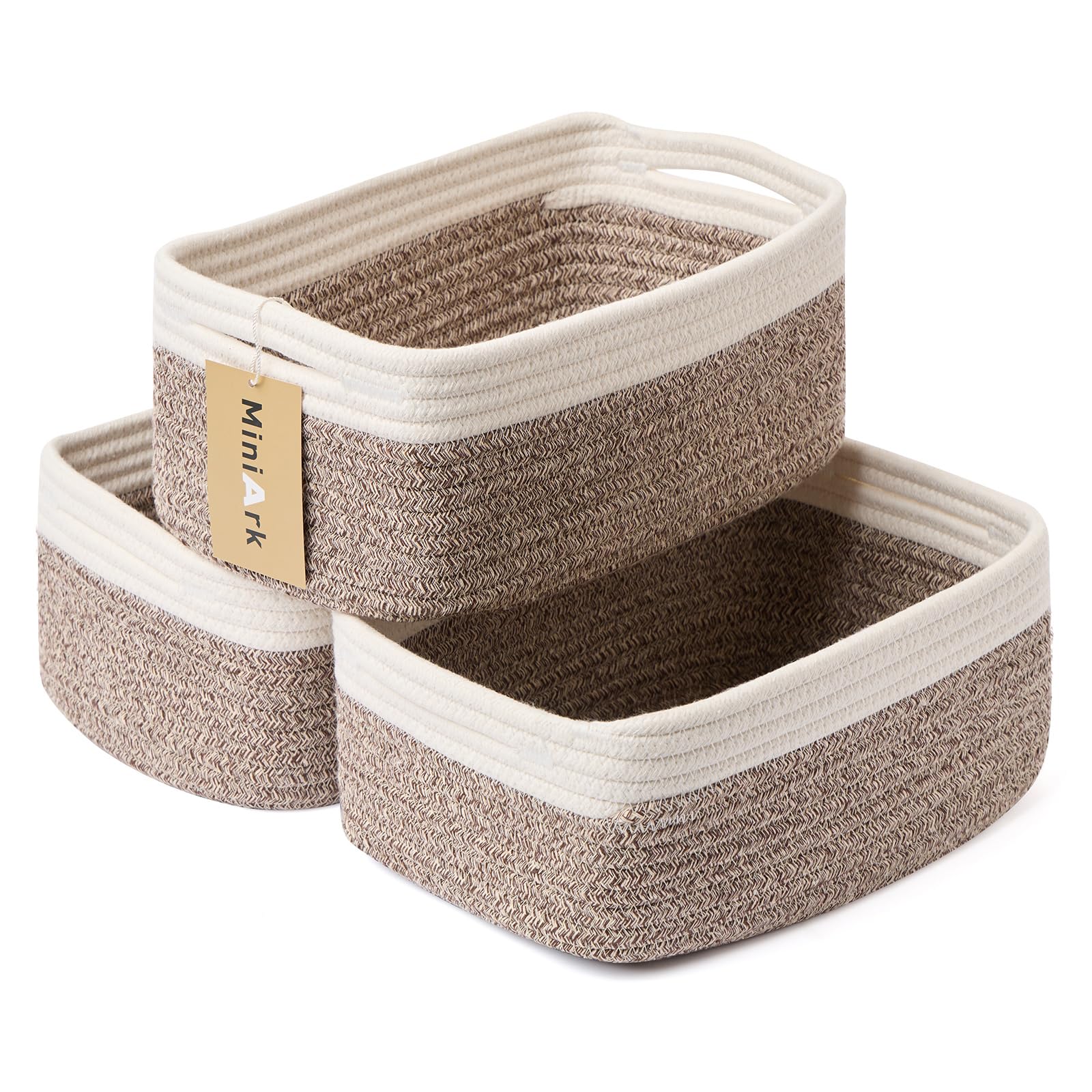 Small Storage Baskets for Organizing (3 Count)