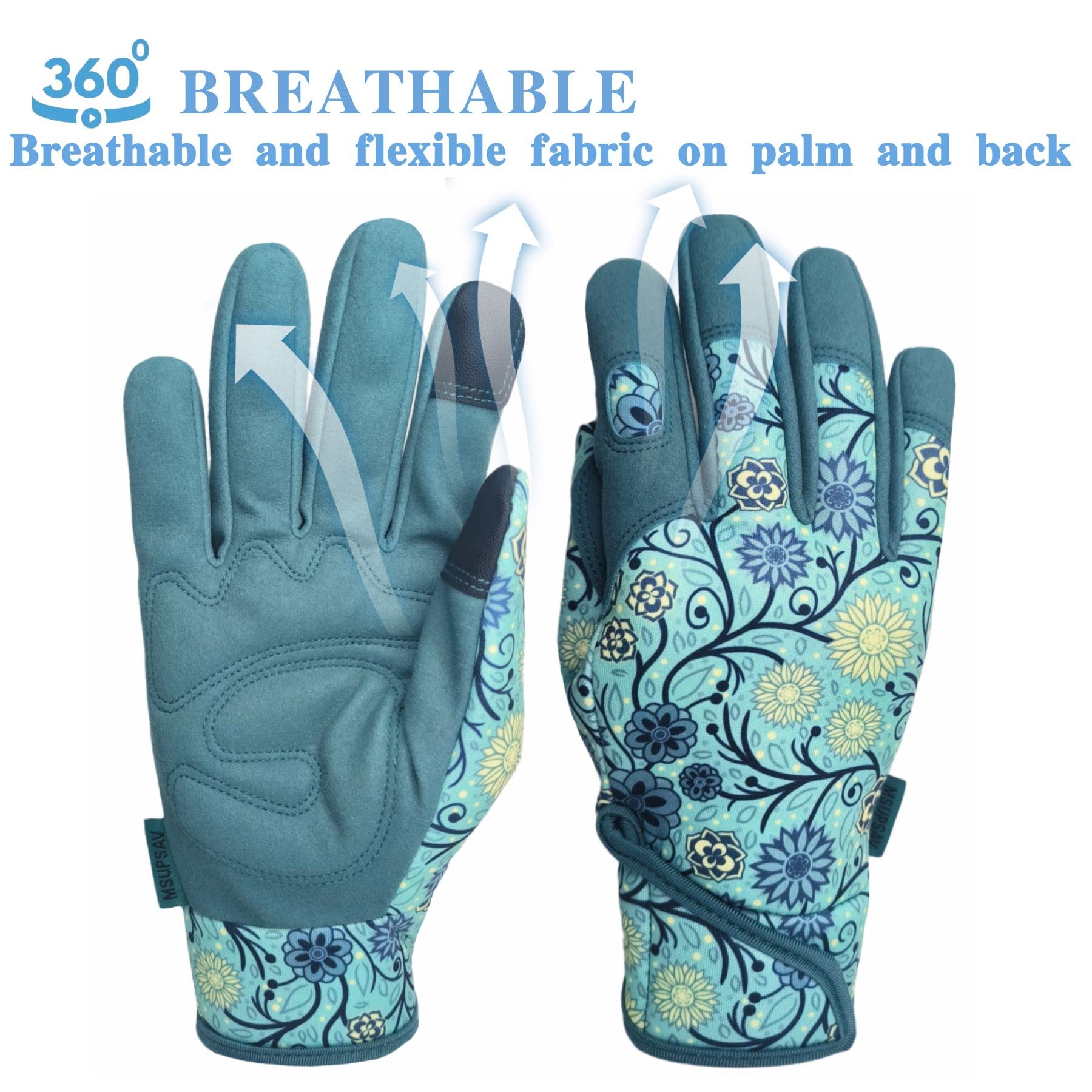 2 Pairs Spandex Gardening Gloves