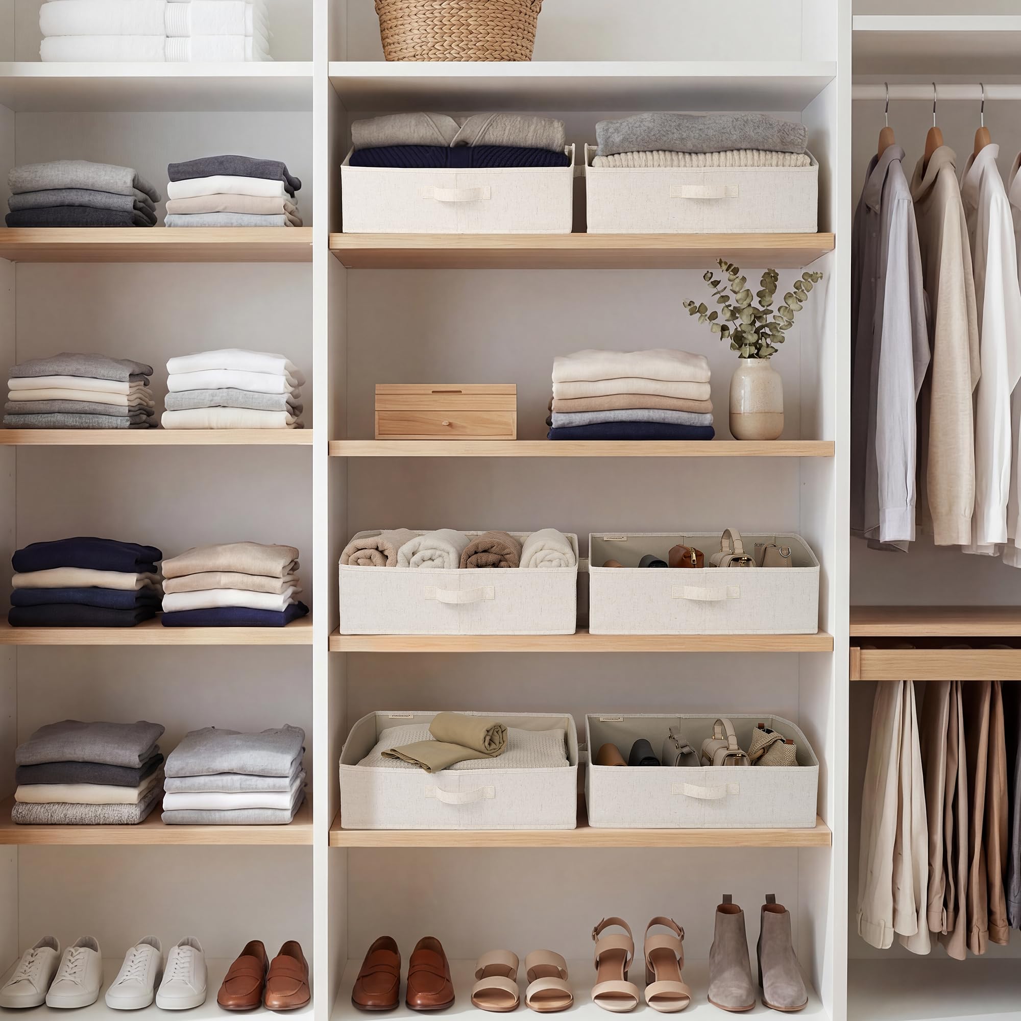 Closet Storage Bins (3 Count)