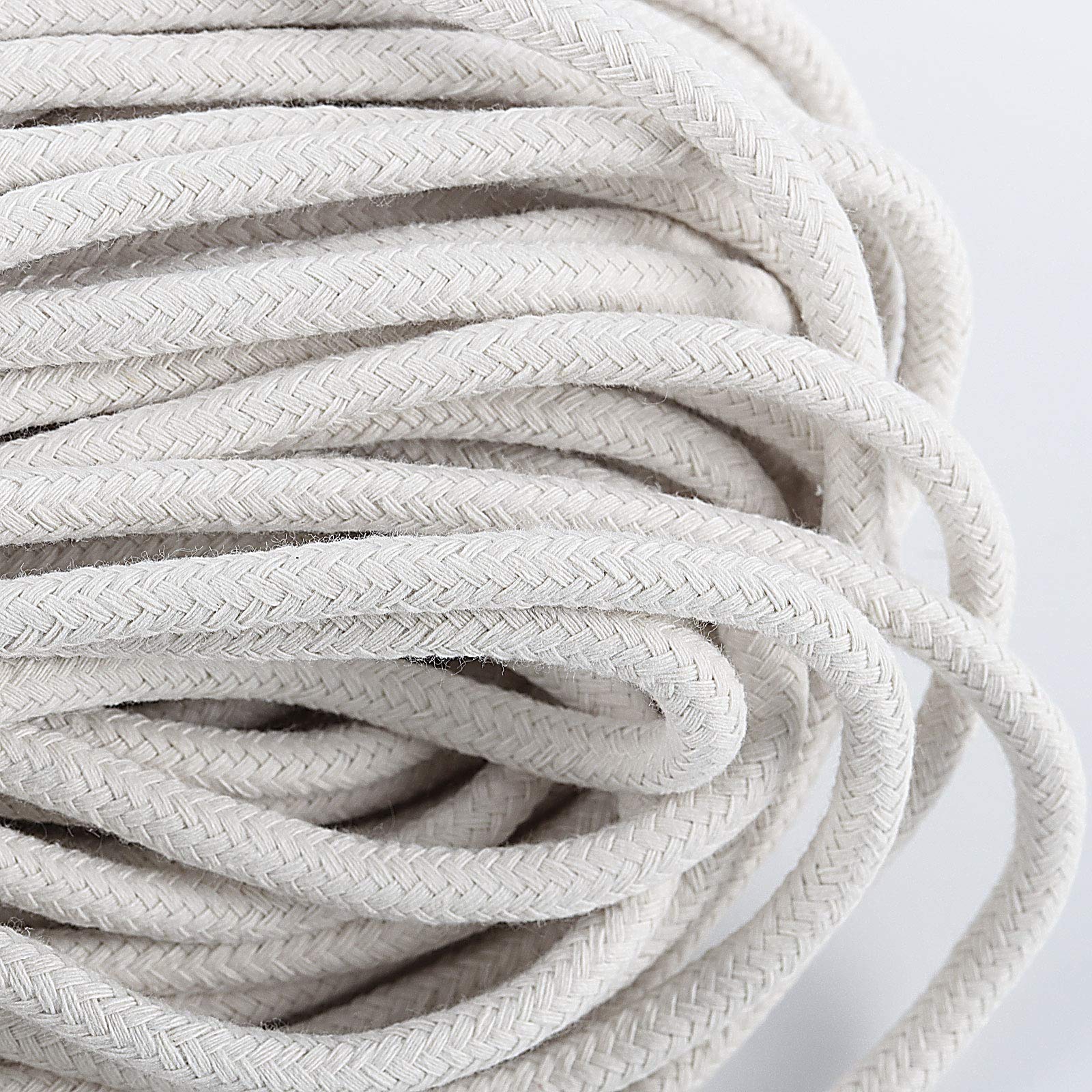 328 Feet 1 4 Inch White Natural Cotton Rope