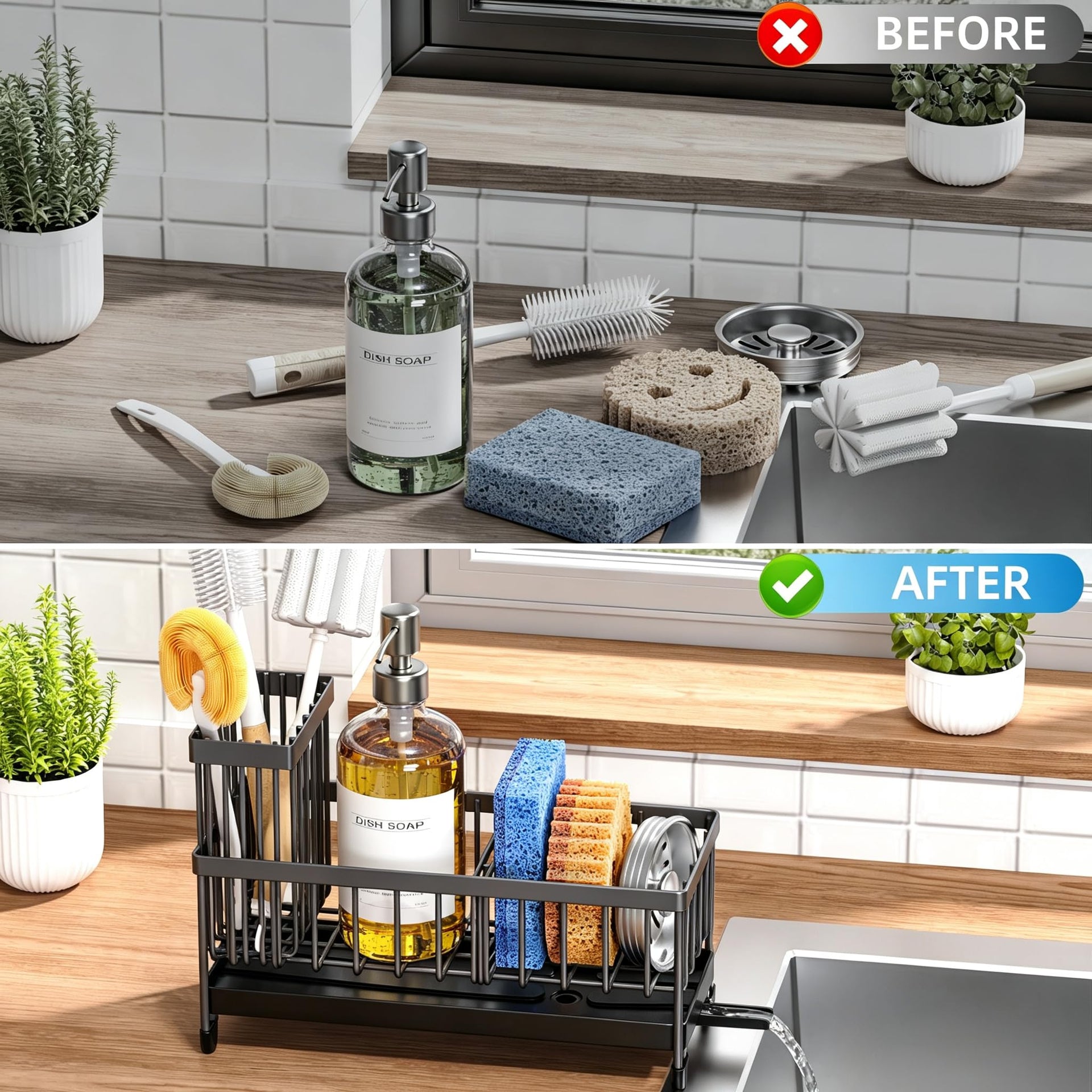 Sponge Holder for Kitchen Sink