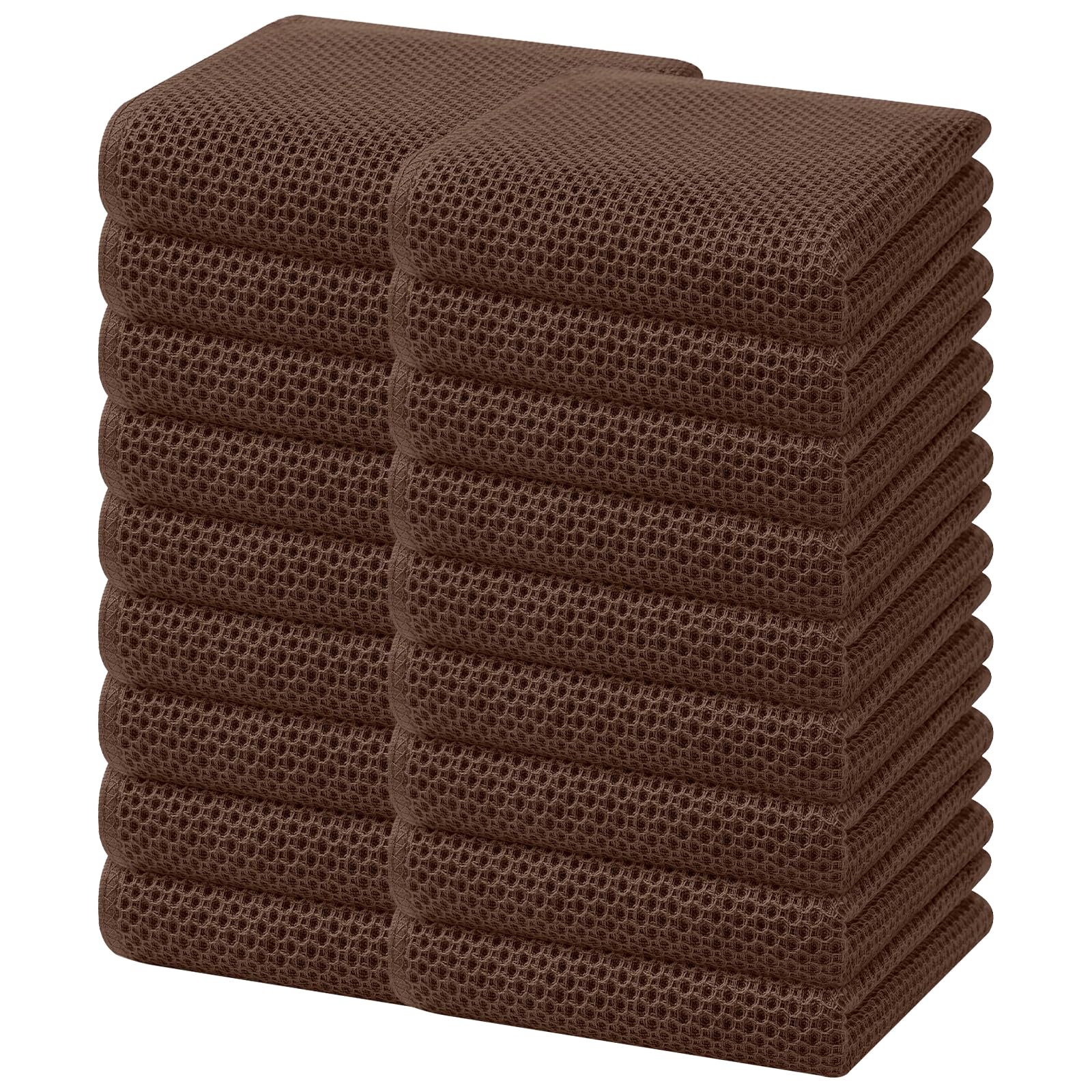 100% Cotton Waffle Weave Kitchen Dish Towels 18 (18 Count)