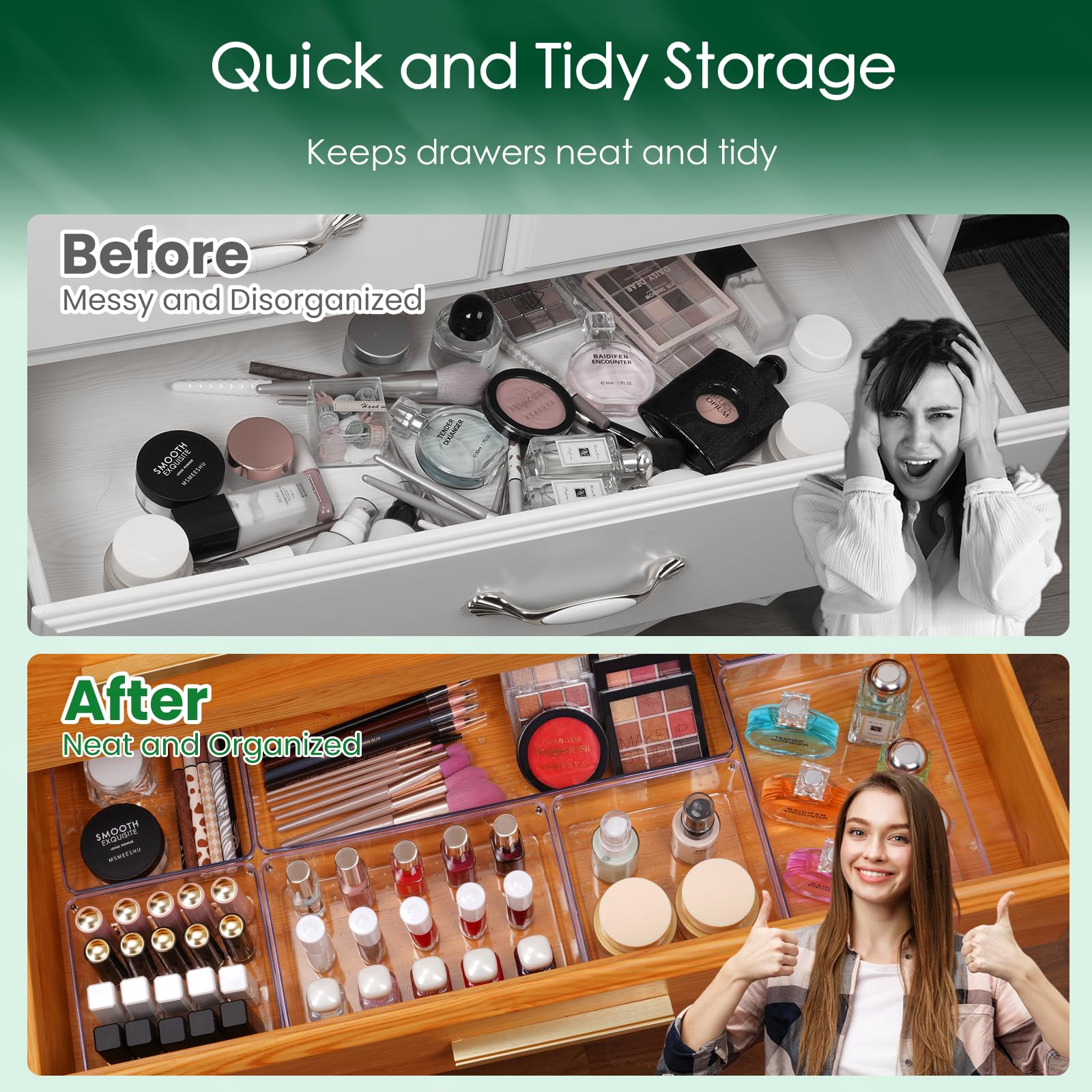 Drawer Organizer Set (8 Count)