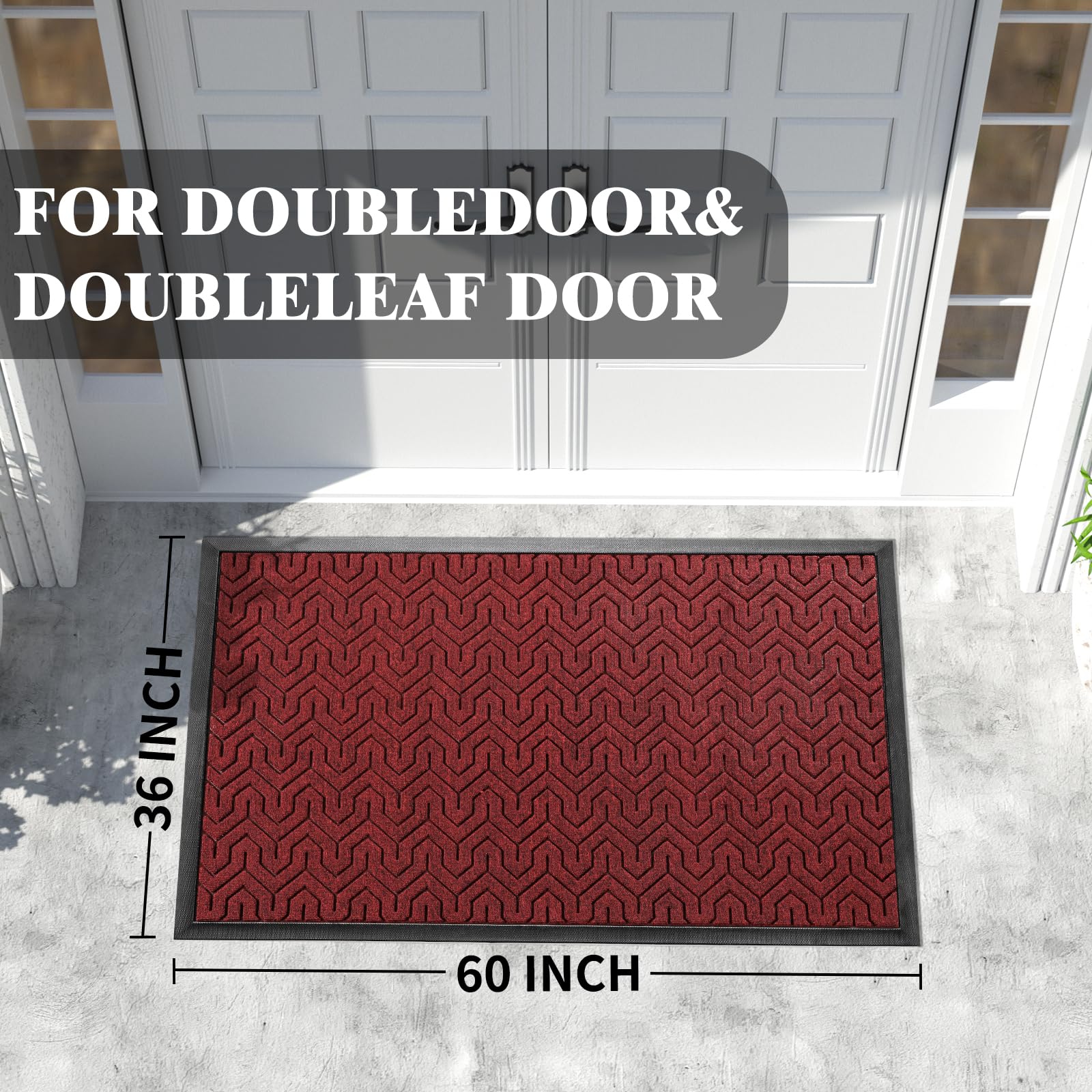 Extra Large Door Mat Outside Entrance 60x36