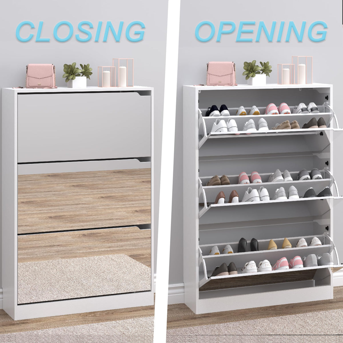 Shoe Cabinet with 3
