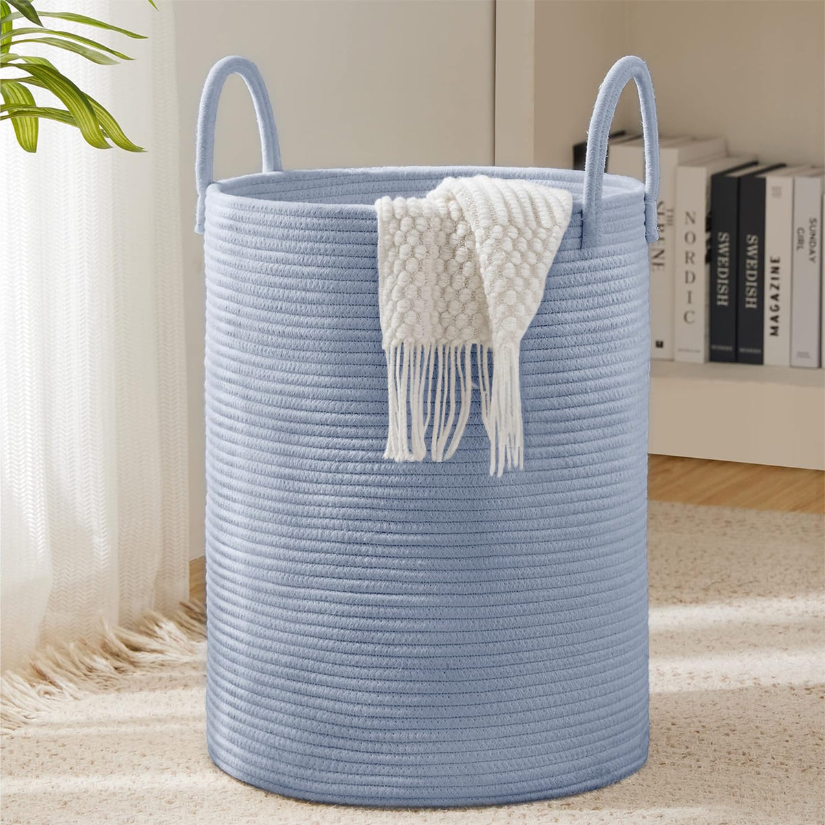 Cotton Rope Laundry Hamper Basket (1961.2133 Fl Oz) - ModHome Supplies