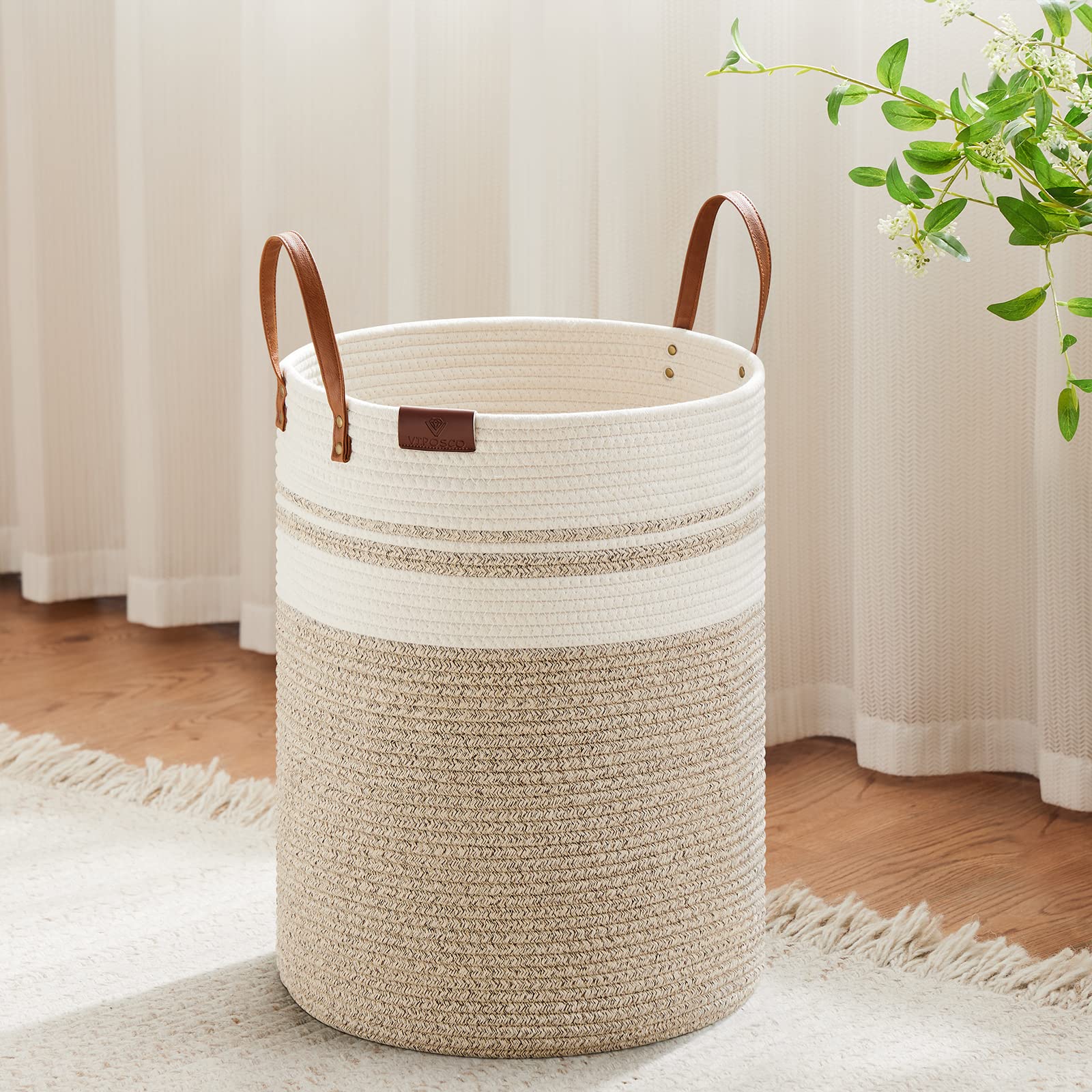 30L Small Woven Rope Laundry Hamper (811.5365 Fl Oz) - ModHome Supplies