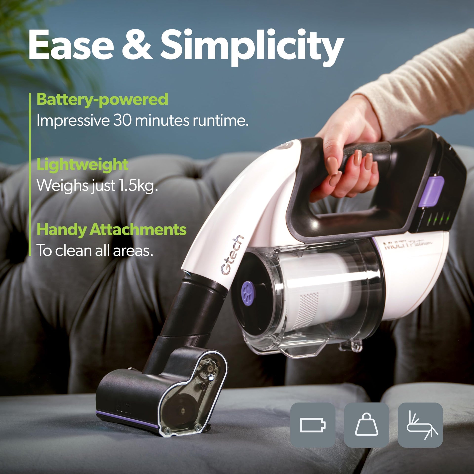 Multi Platinum Cordless Handheld Vacuum Cleaner