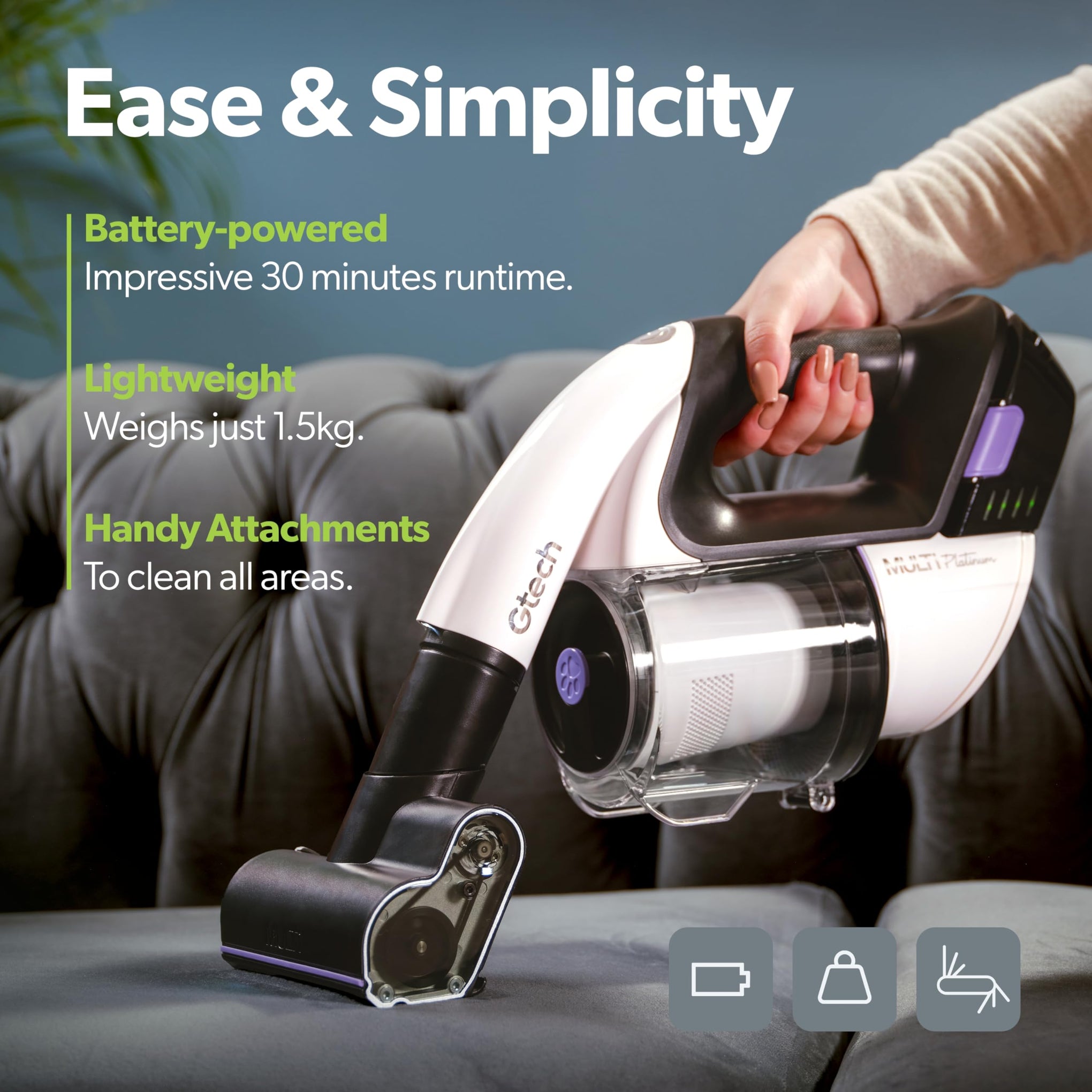 Multi Platinum Cordless Handheld Vacuum Cleaner